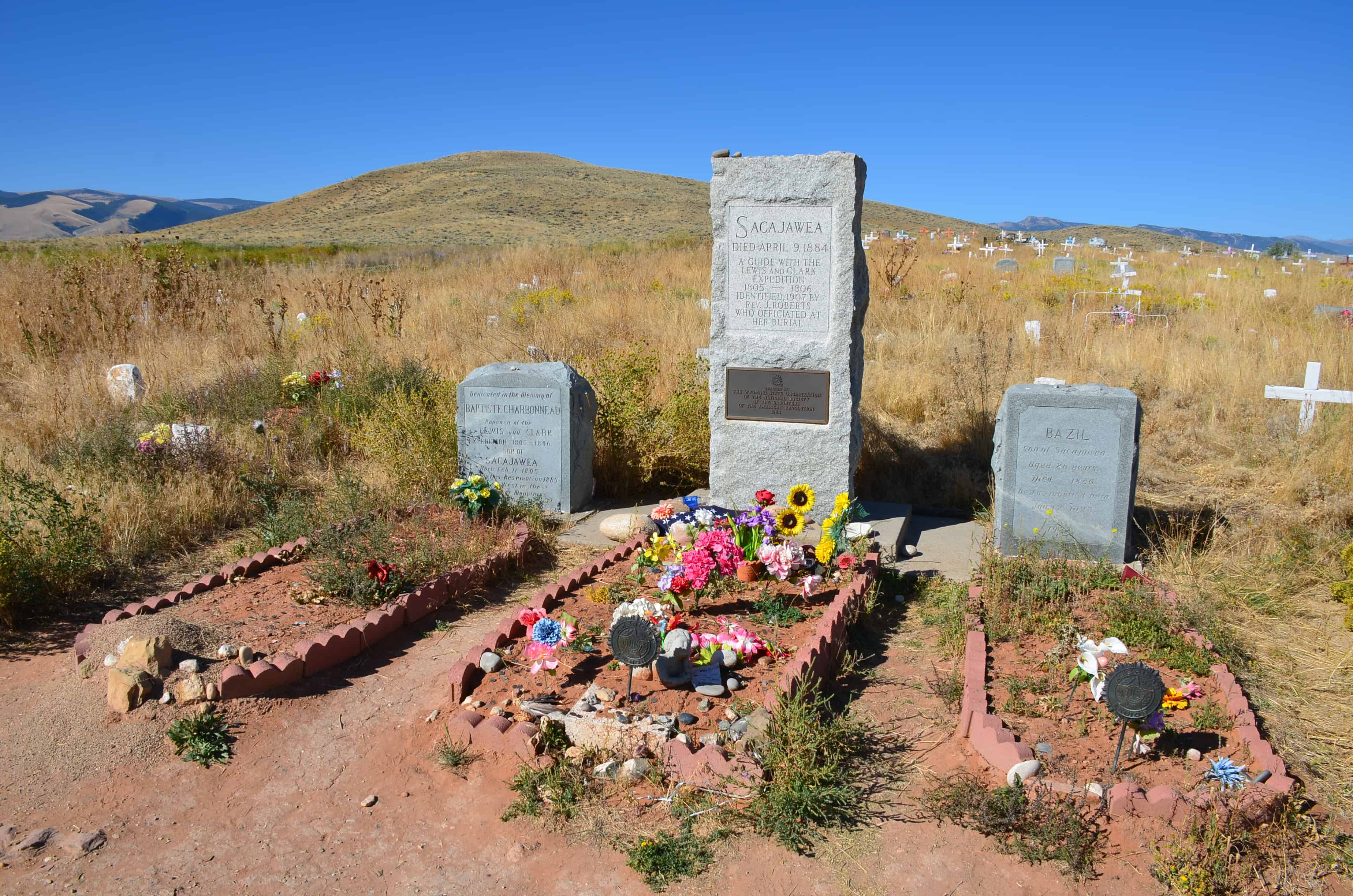 Sacajawea gravesite in Fort Washakie, Wyoming