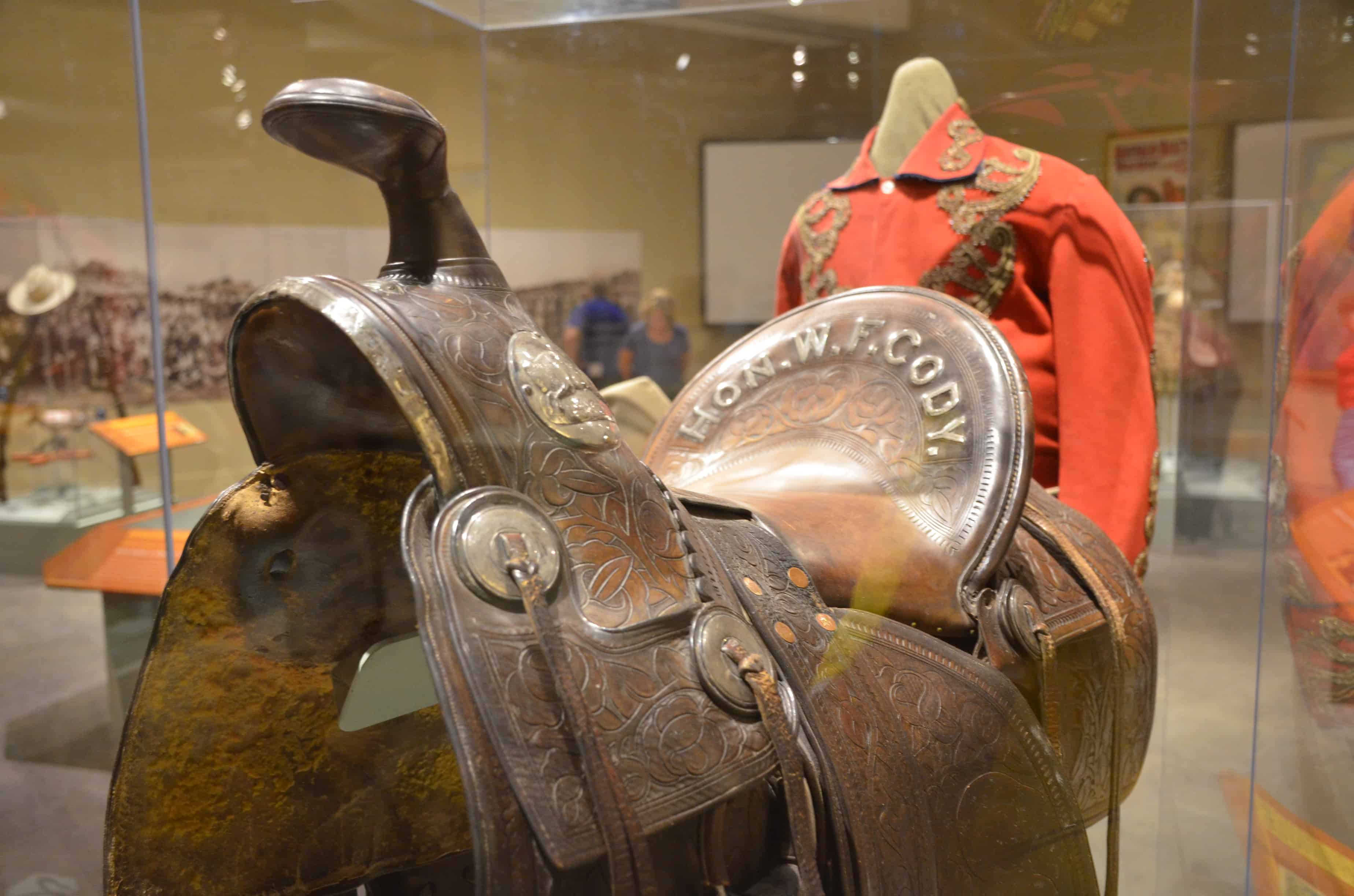 Buffalo Bill's saddle at the Buffalo Bill Museum at the Buffalo Bill Center of the West in Cody, Wyoming