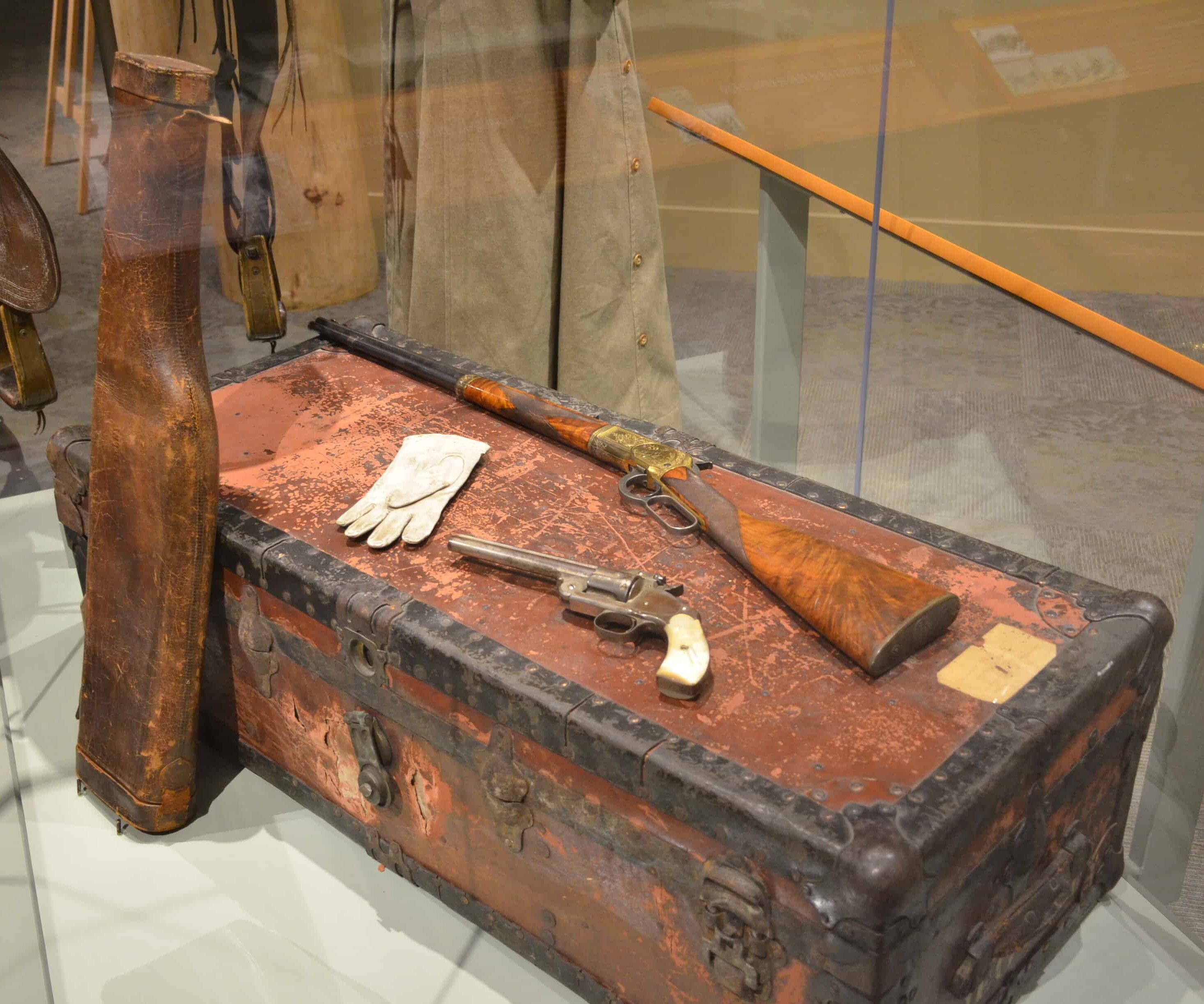 Annie Oakley's gun at the Buffalo Bill Museum at the Buffalo Bill Center of the West in Cody, Wyoming