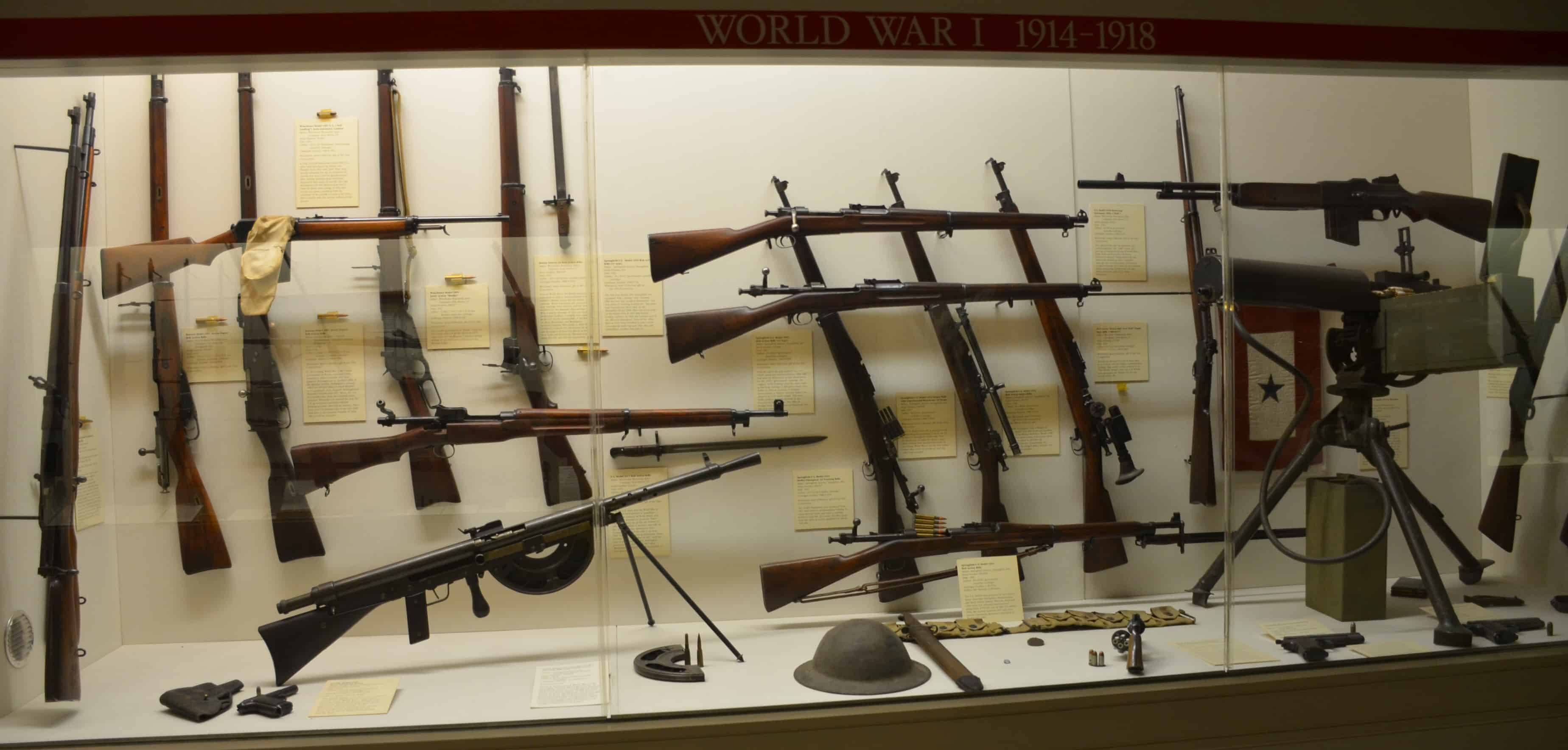 Guns from World War I at the Cody Firearms Museum