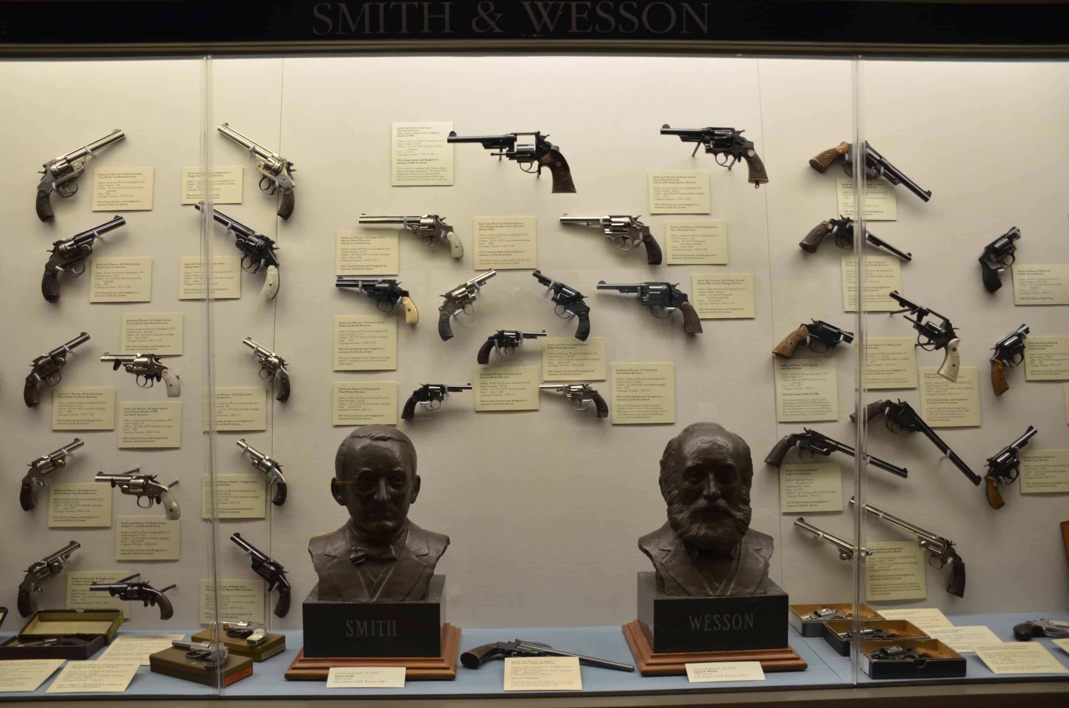 Smith & Wesson display at the Cody Firearms Museum