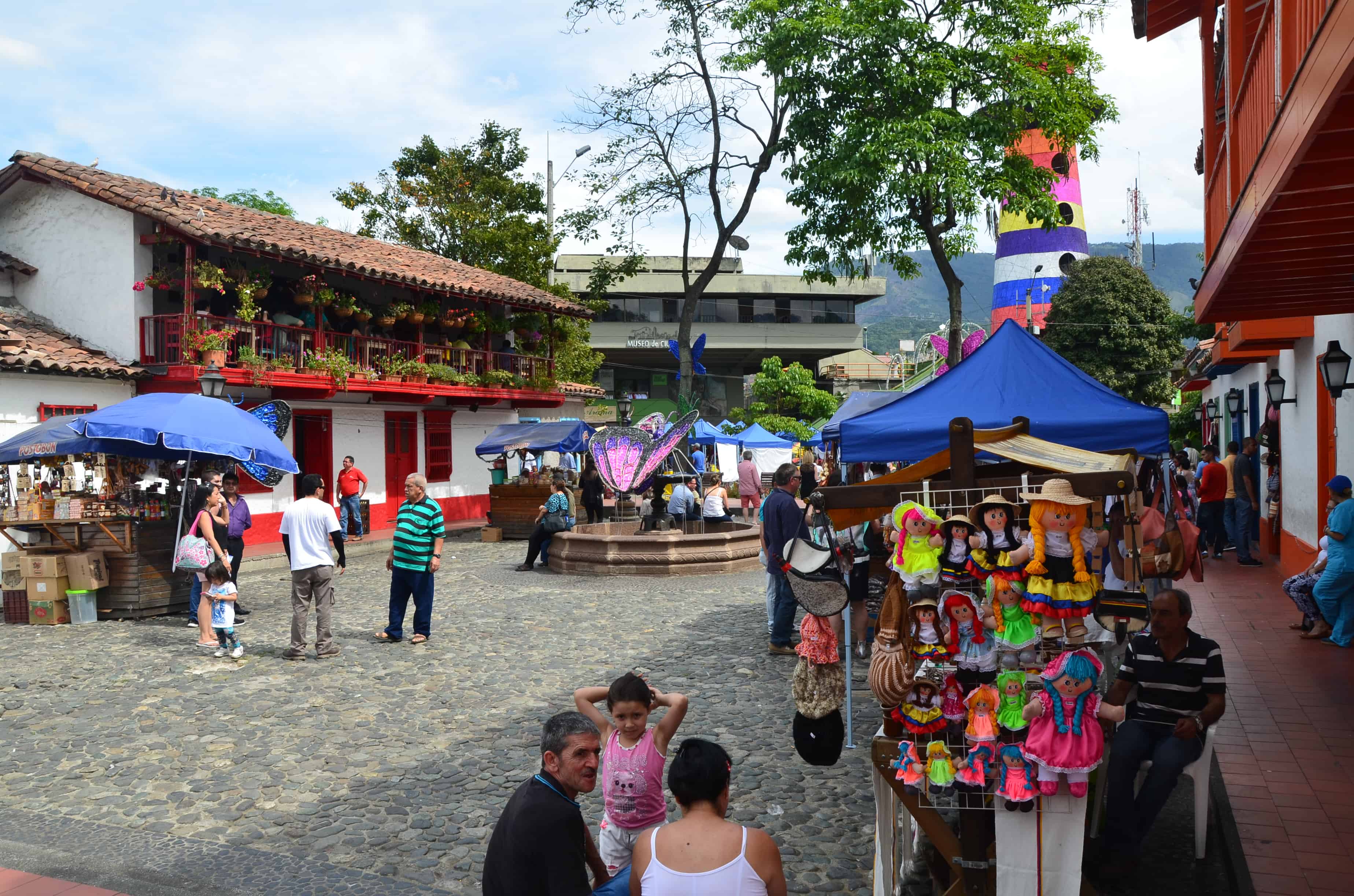 The village at Pueblito Paisa in Medellín, Antioquia, Colombia