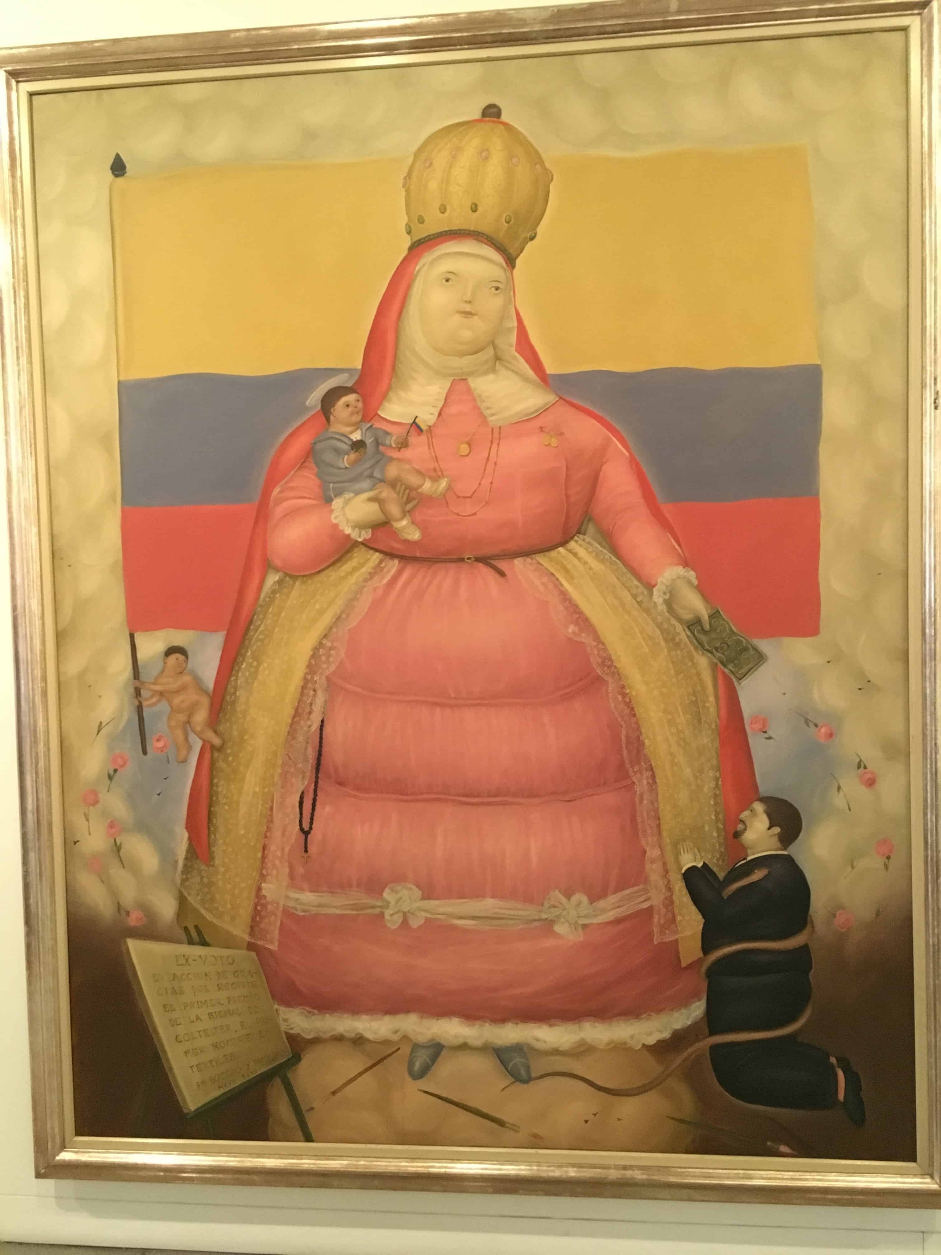 A political work by Botero at the Antioquia Museum in Medellín, Colombia