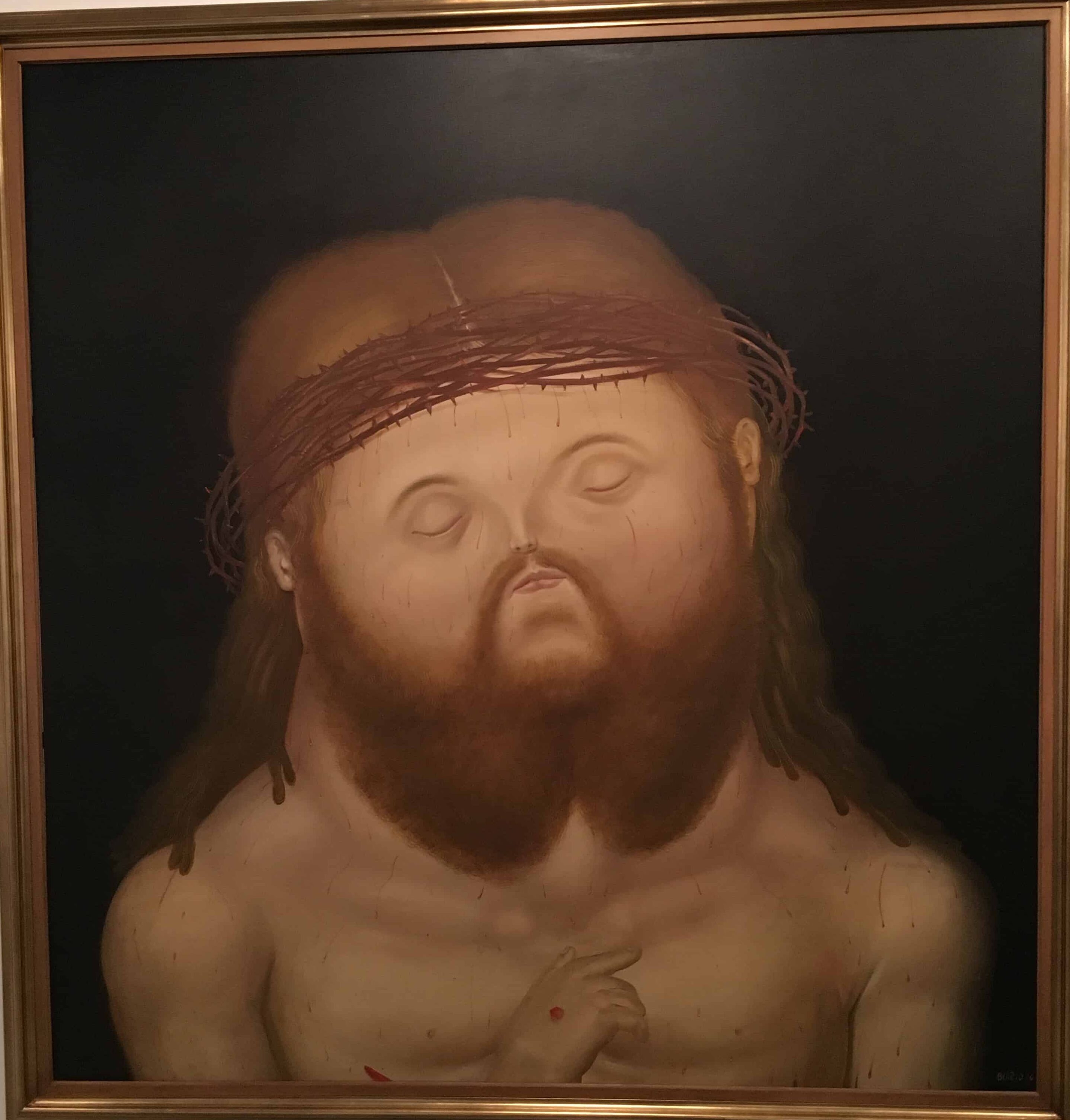 Botero's Christ at the Antioquia Museum in Medellín, Colombia