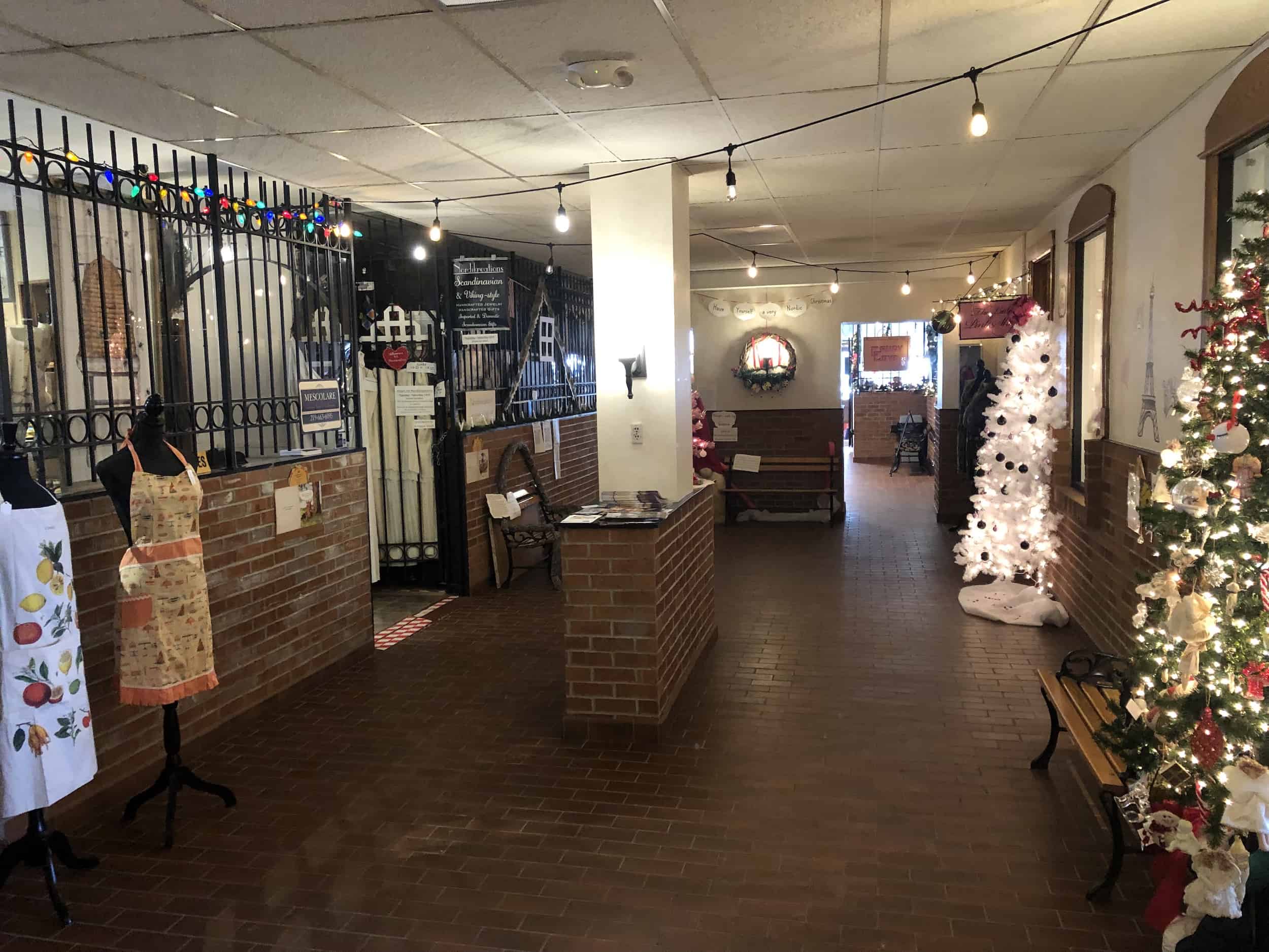 Shops in the basement of the Lake County Courthouse