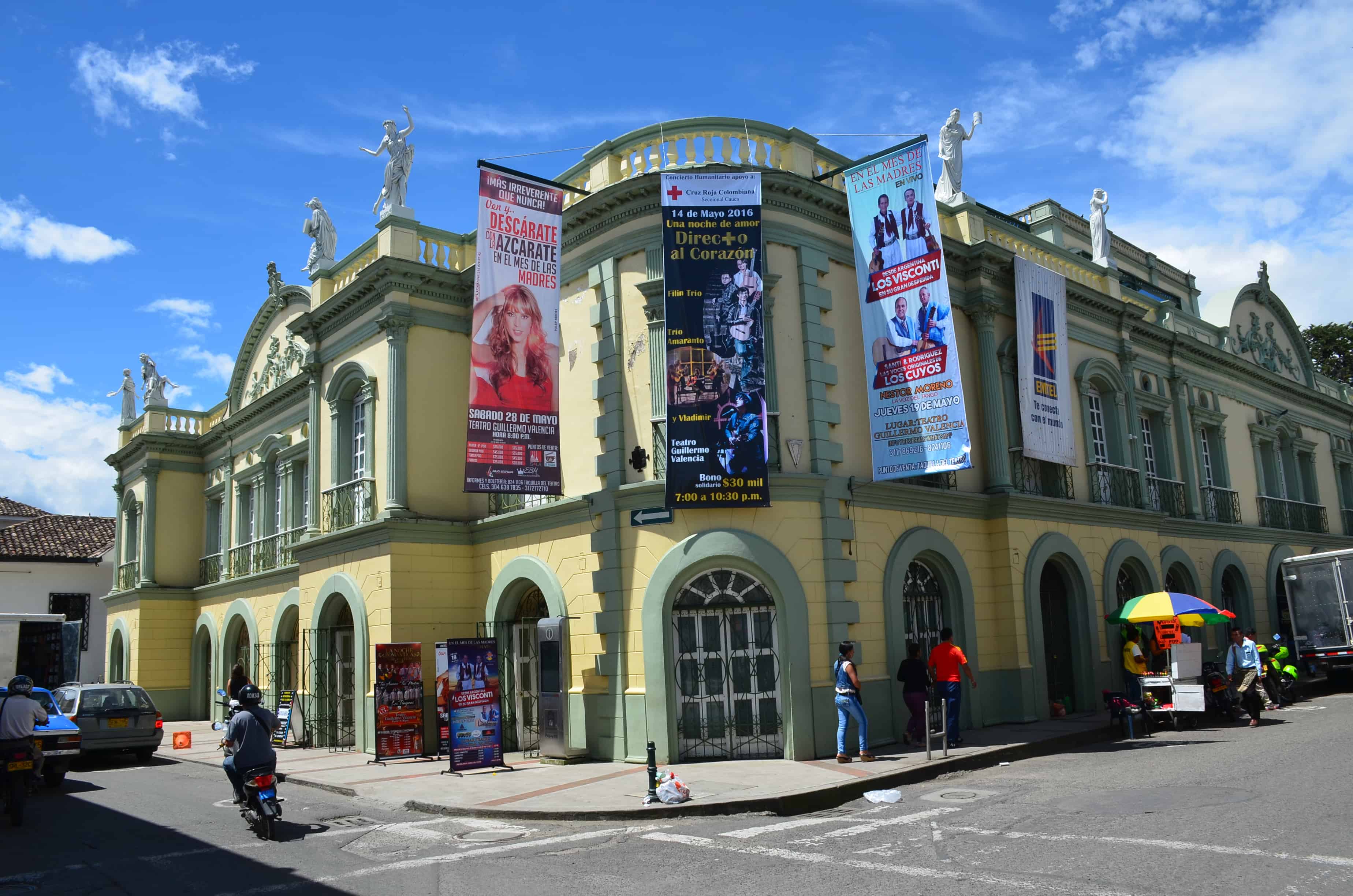 Teatro Municipal Guillermo Valencia in Popayán, Cauca, Colombia