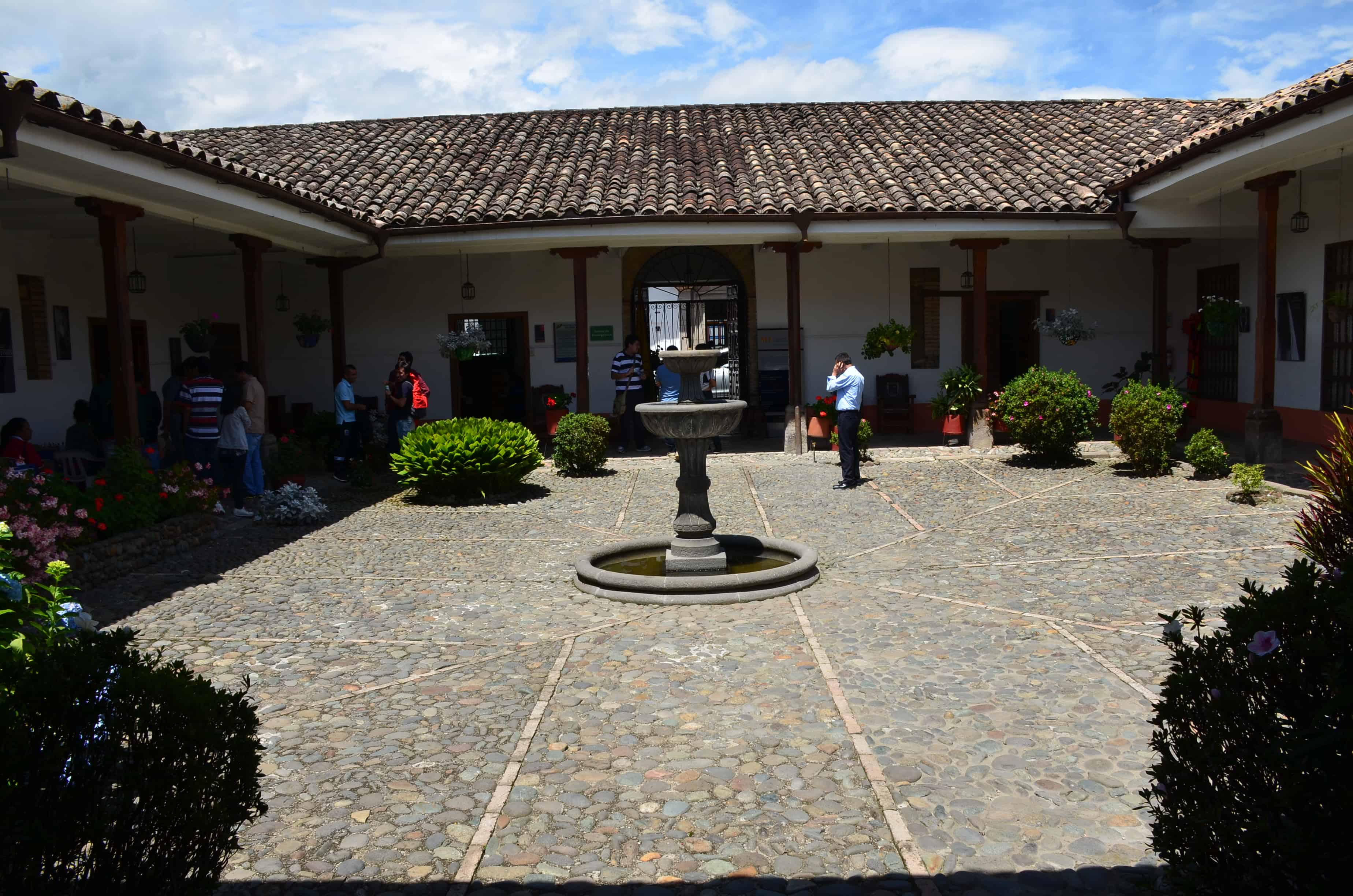 Courtyard of the Mosquera House Museum in Popayán, Cauca, Colombia