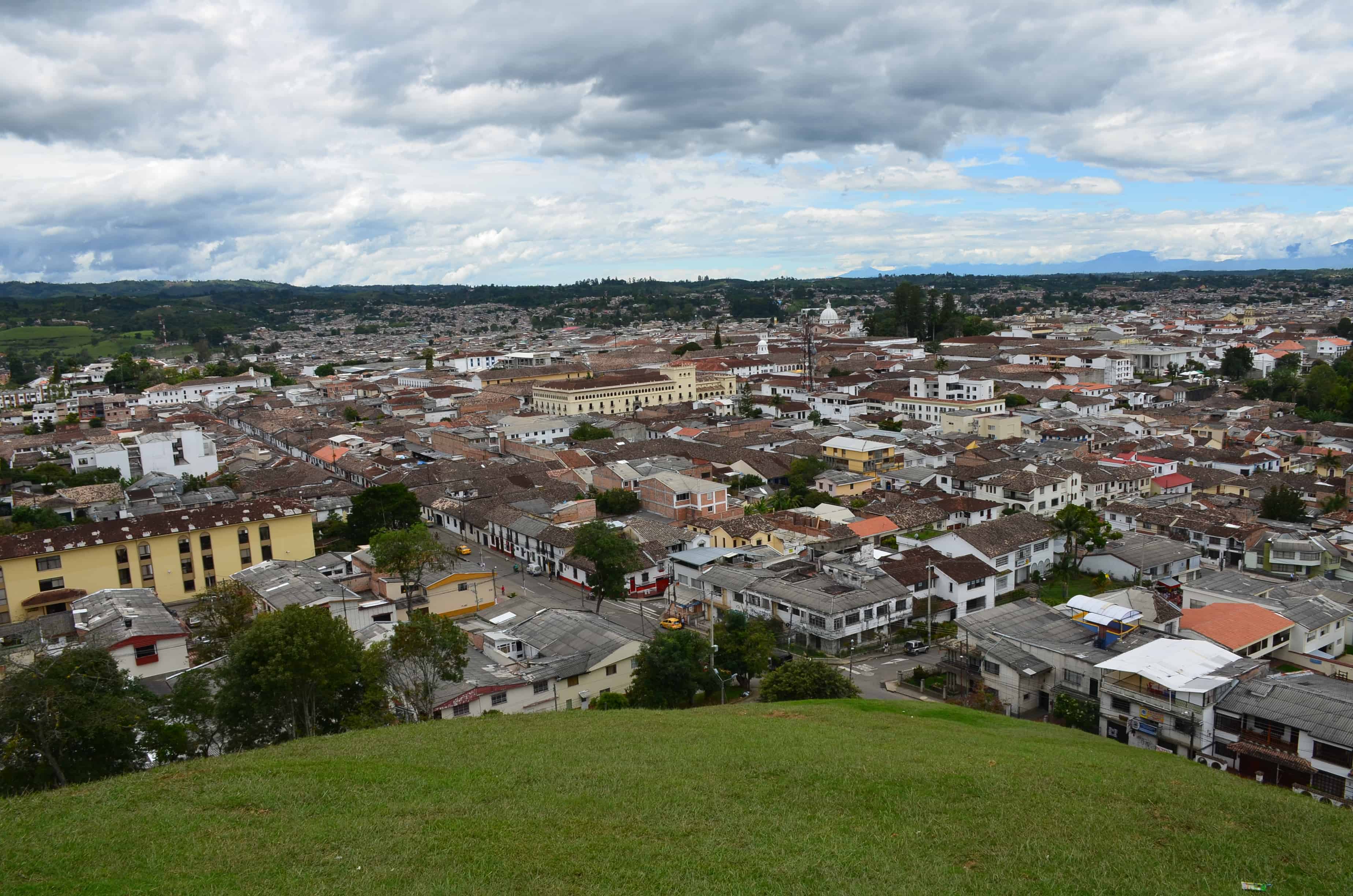 View of Popayán from Tulcán Hill