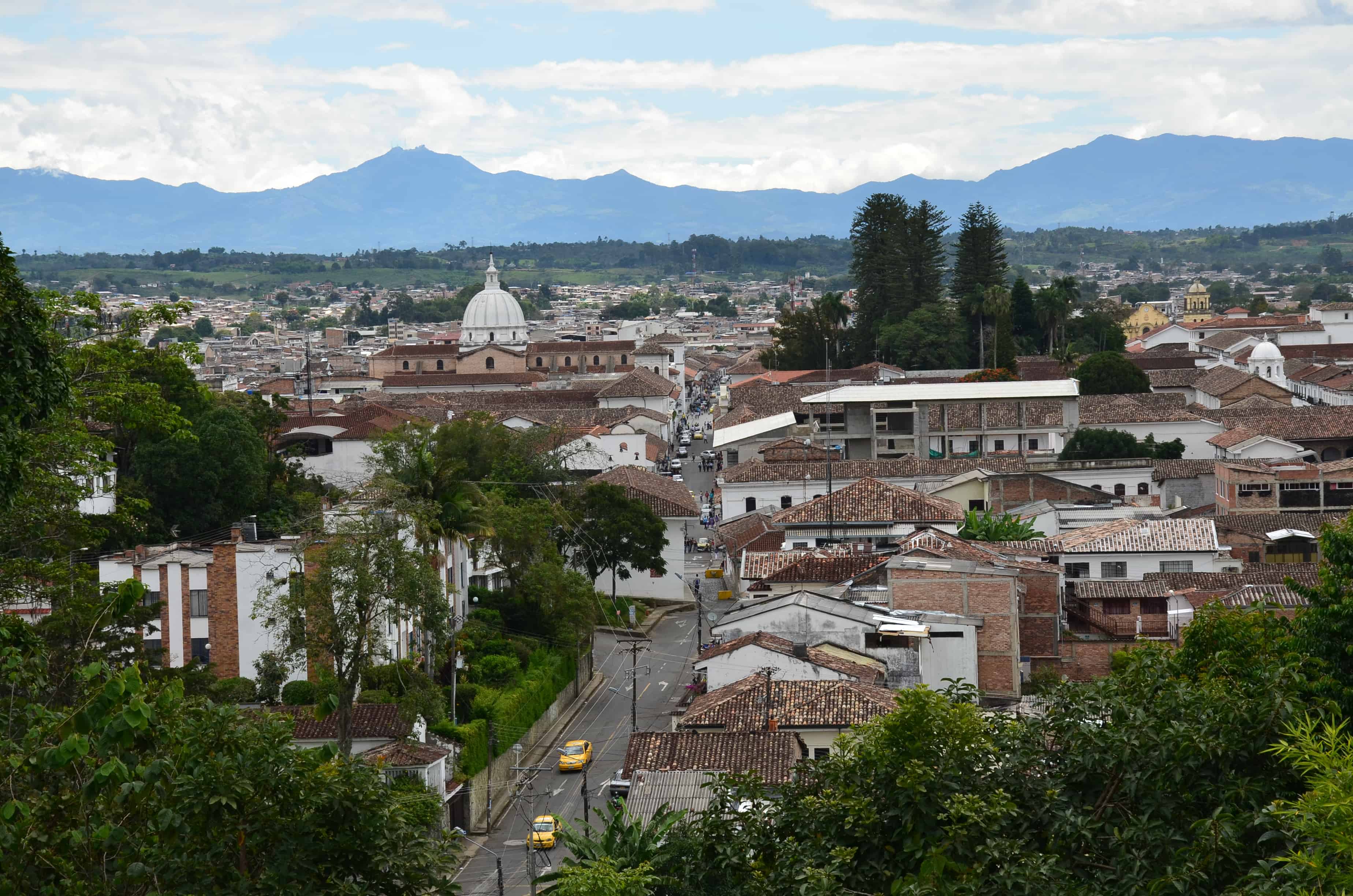 View from Capilla de Belén in Popayán, Cauca, Colombia