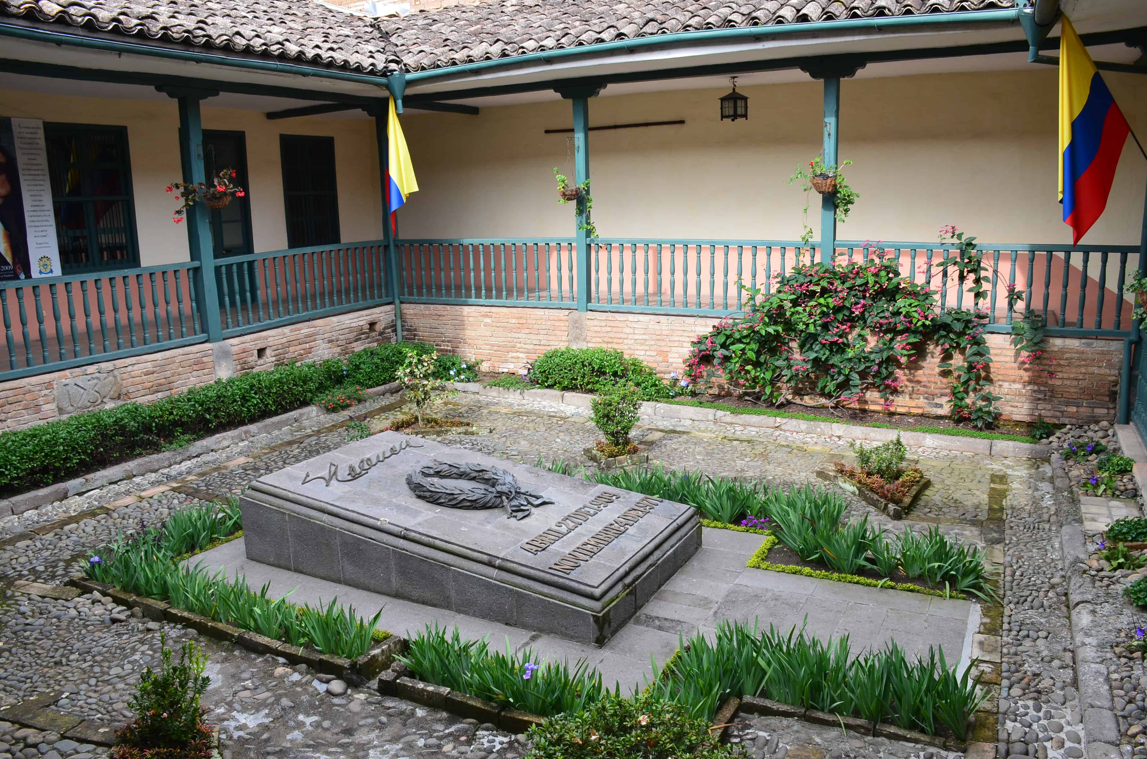 Tomb at the Guillermo León Valencia House Museum in Popayán, Cauca, Colombia