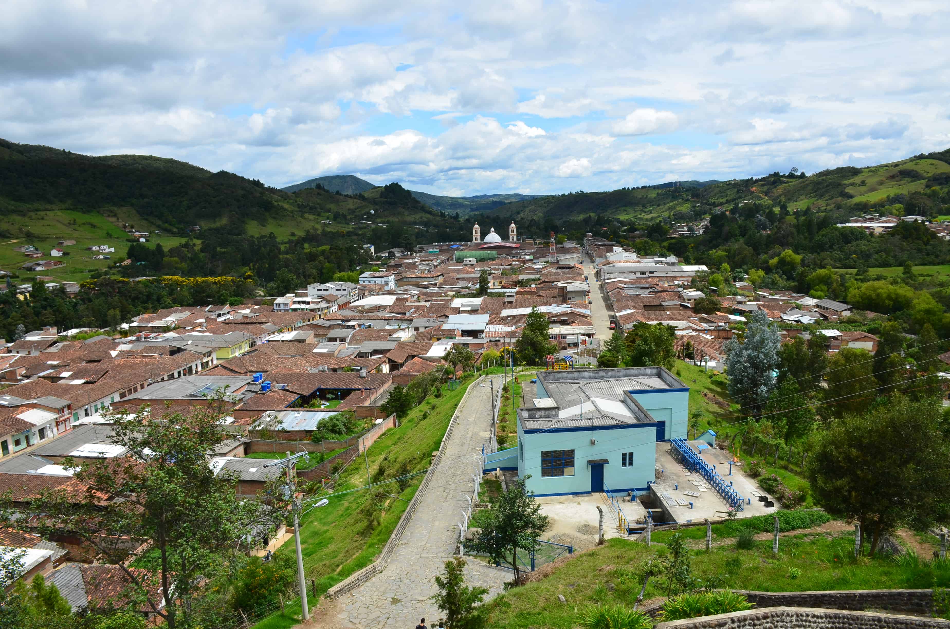 View from La Colina de Belén in Silvia, Cauca, Colombia