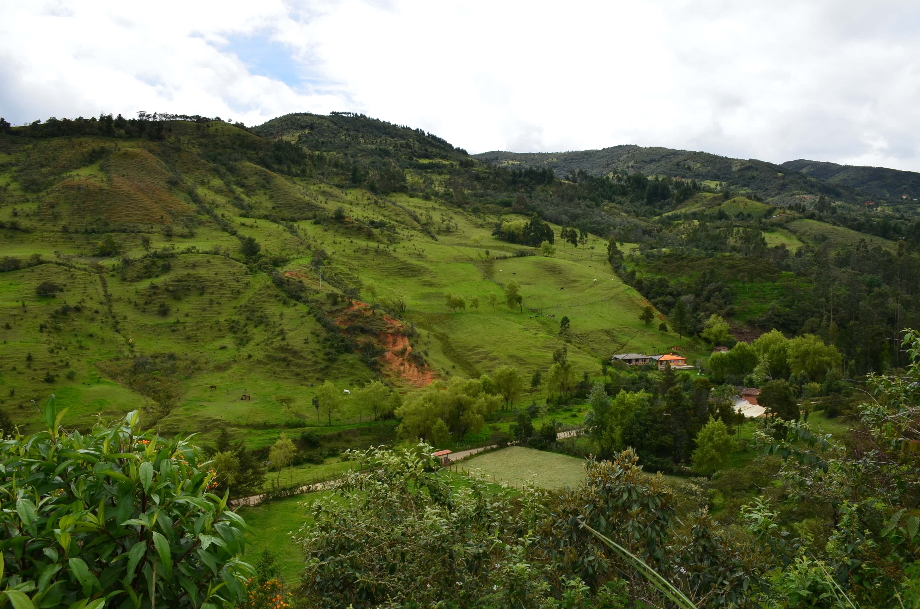 View from La Colina de Belén in Silvia, Cauca, Colombia