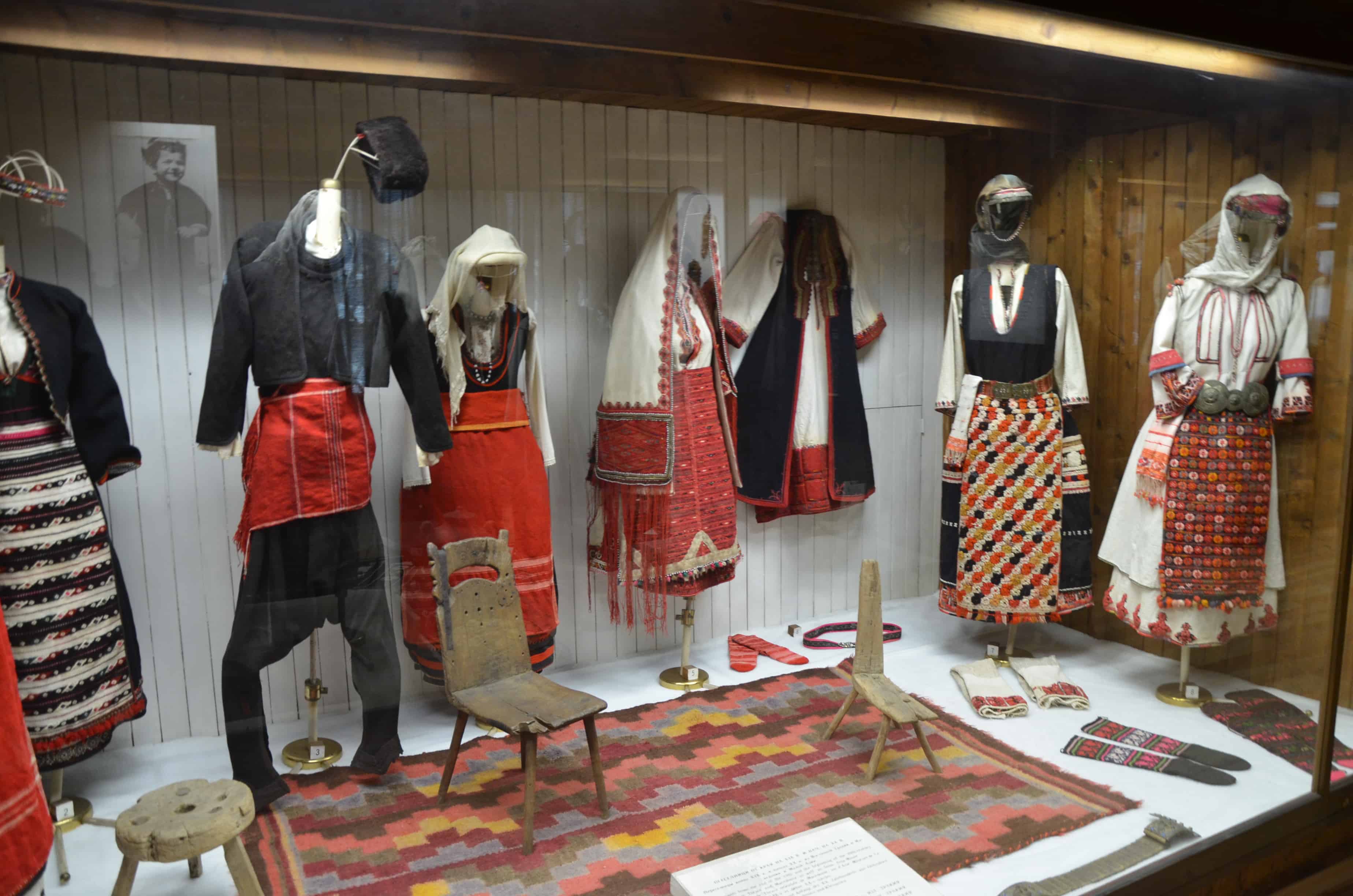 Traditional costumes from Asia Minor at the Ethnographic Museum in Varna, Bulgaria