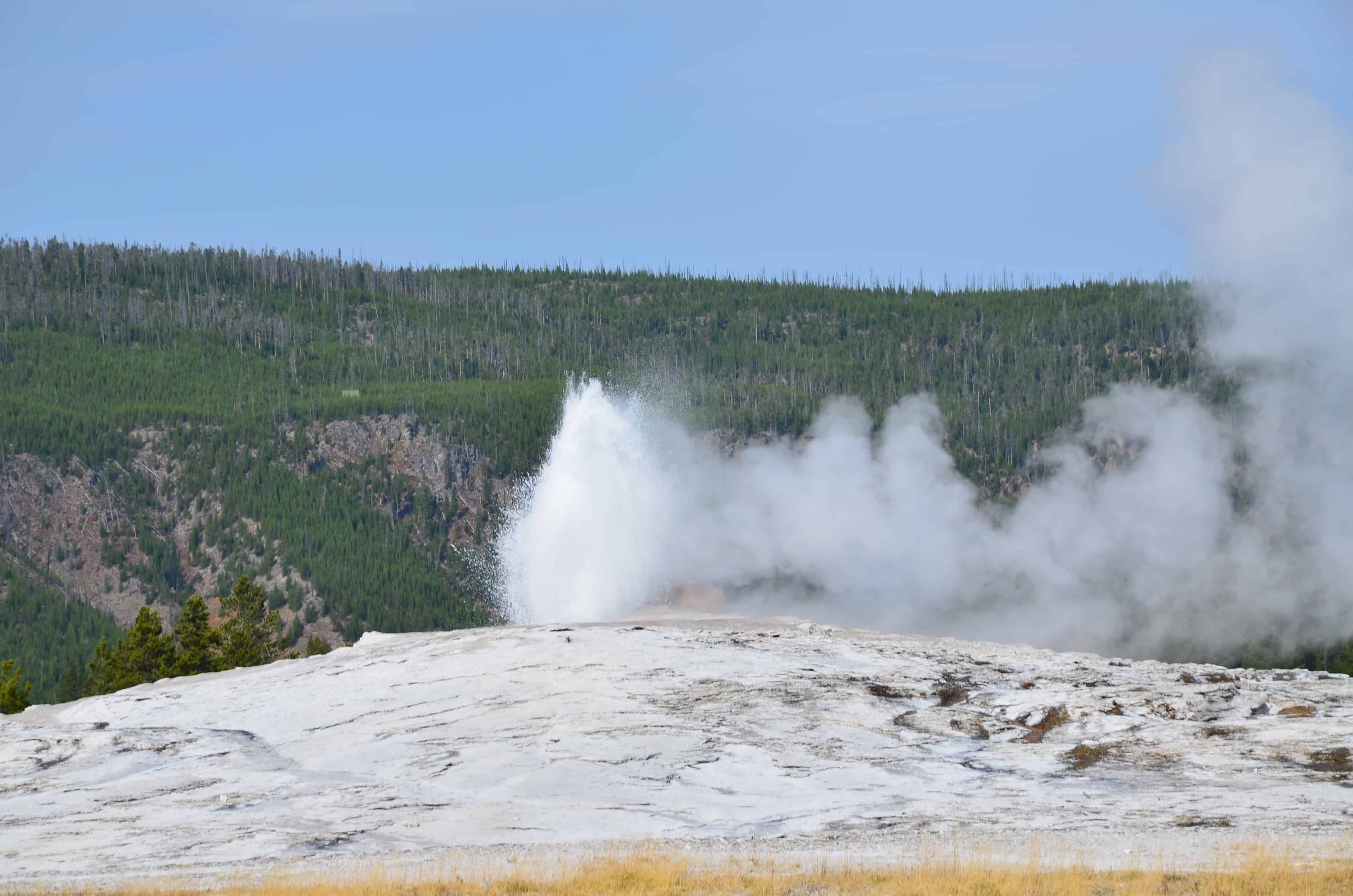 Old Faithful at the Upper Geyser Basin in Yellowstone National Park, Wyoming