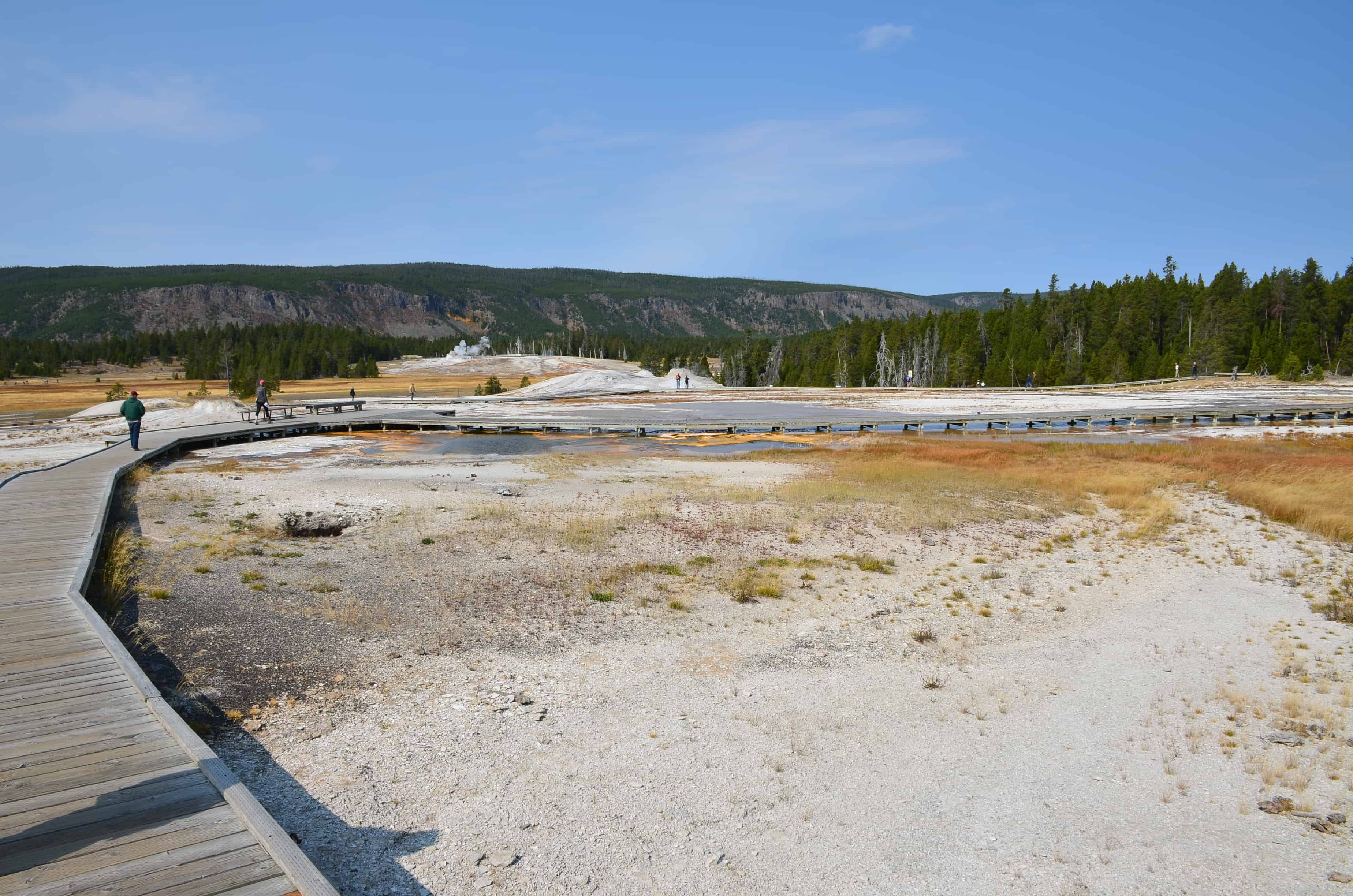Geyser Hill at the Upper Geyser Basin in Yellowstone National Park, Wyoming