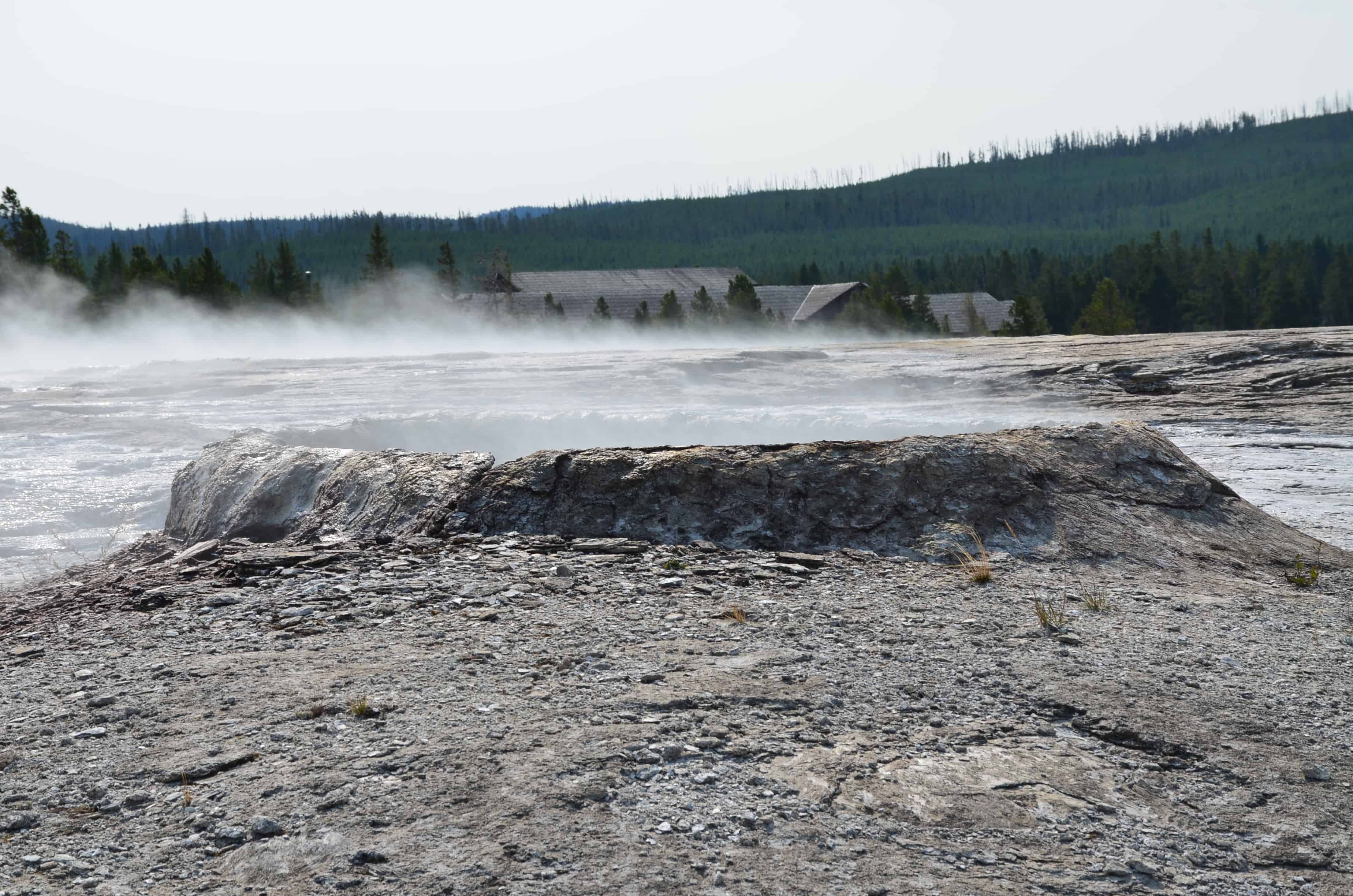 Teakettle Spring on Geyser Hill at the Upper Geyser Basin in Yellowstone National Park, Wyoming