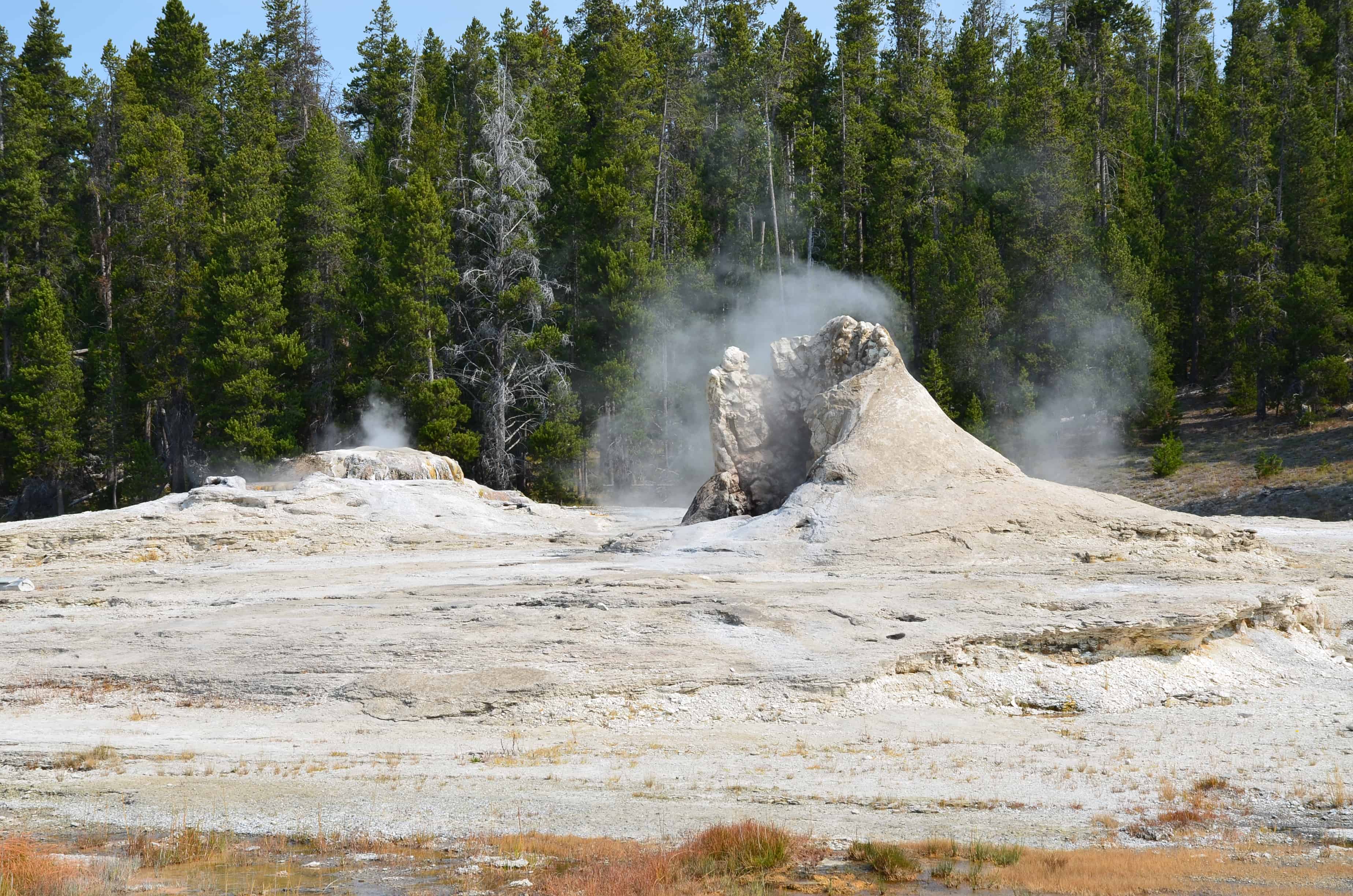 Giant Geyser at the Upper Geyser Basin in Yellowstone National Park, Wyoming