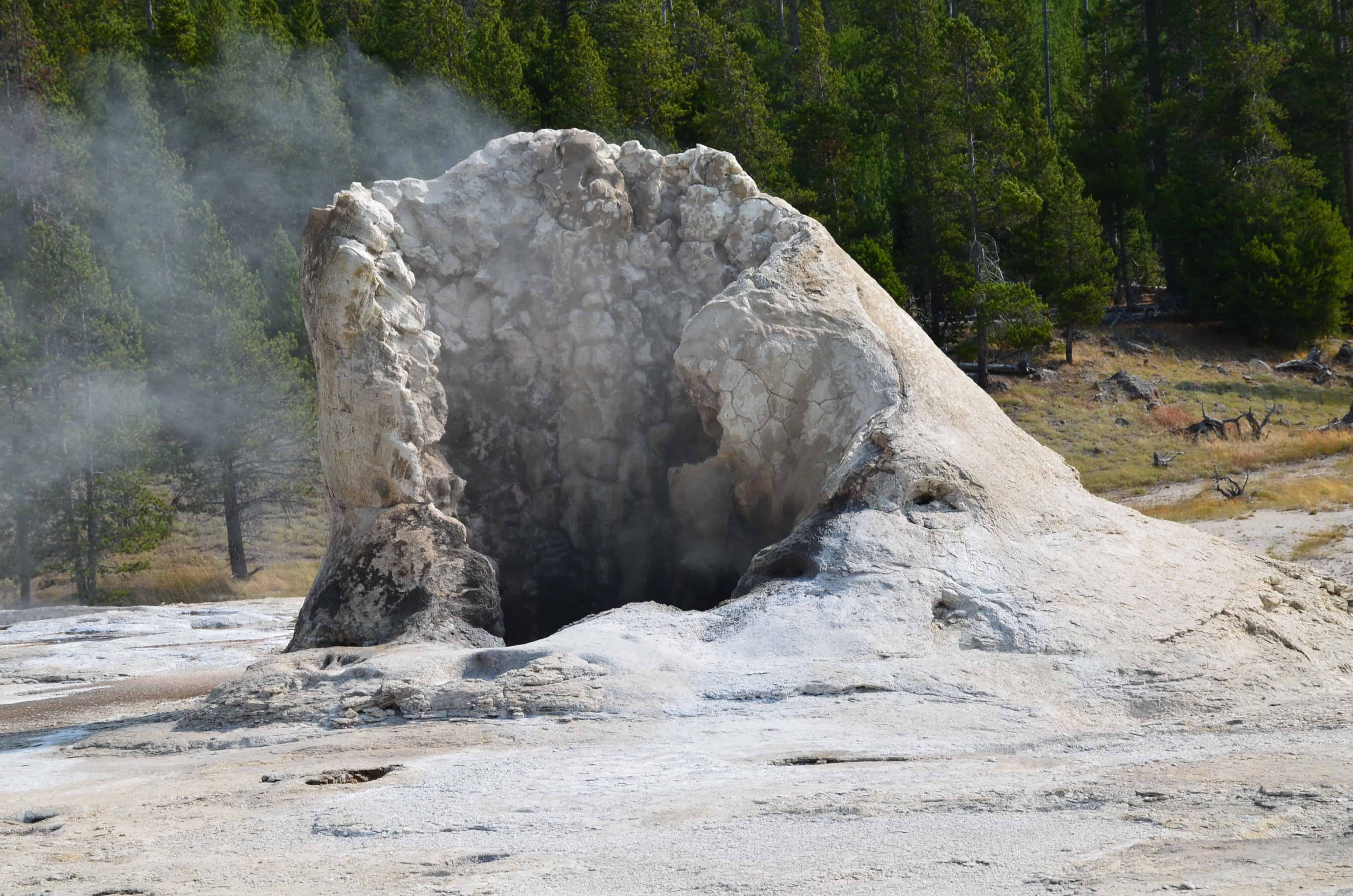 Giant Geyser at the Upper Geyser Basin in Yellowstone National Park, Wyoming