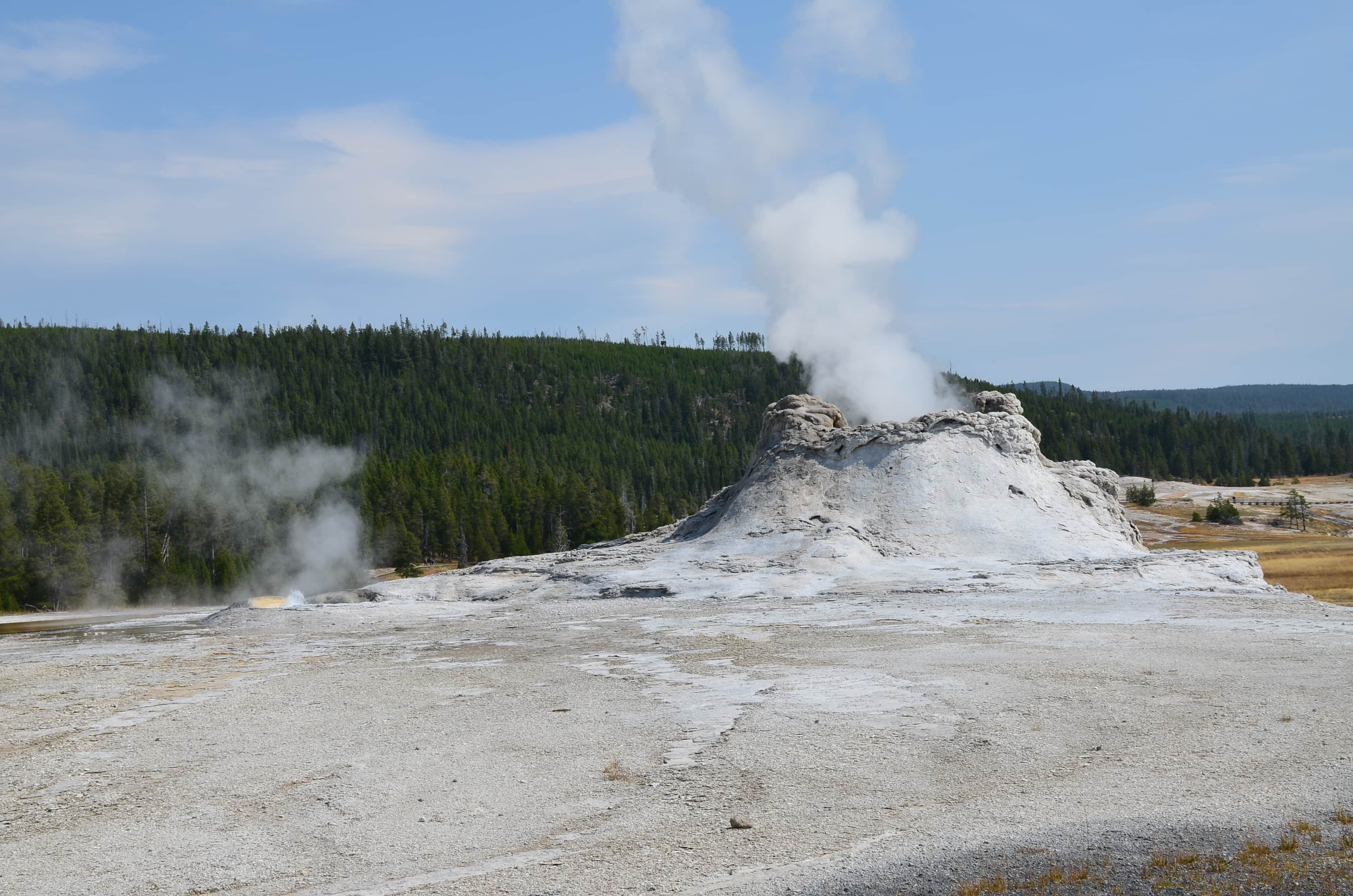 Castle Geyser at the Upper Geyser Basin in Yellowstone National Park, Wyoming
