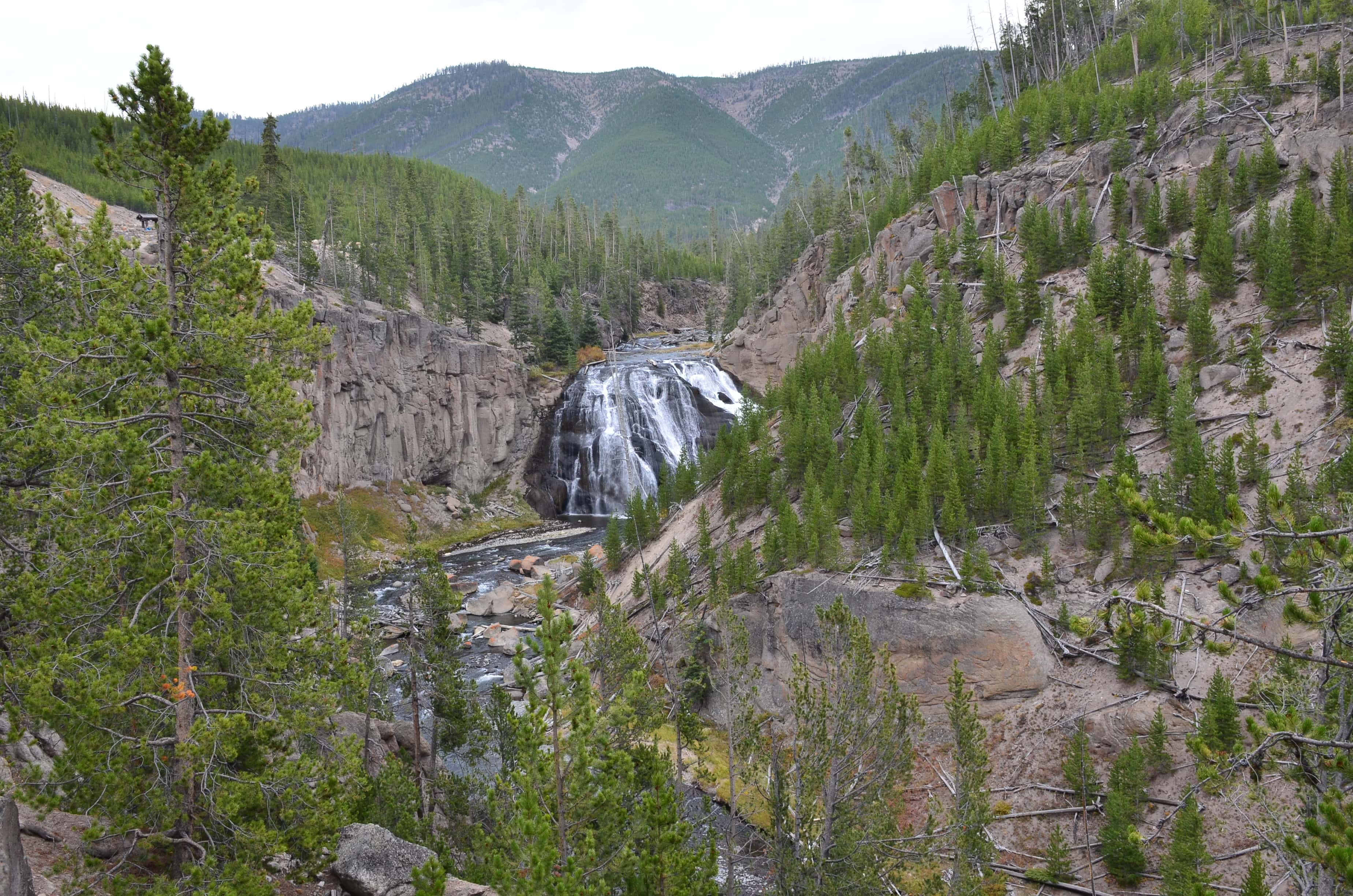 Gibbon Falls in Yellowstone National Park, Wyoming