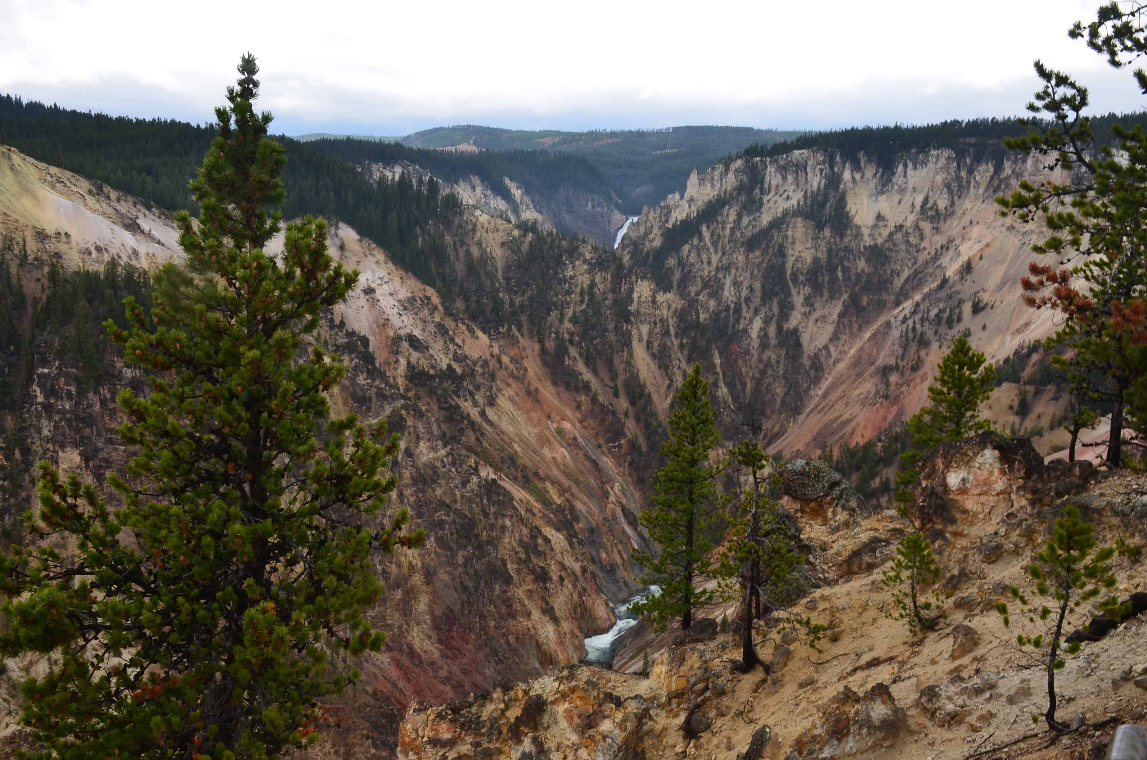 Inspiration Point at Grand Canyon of the Yellowstone in Yellowstone National Park, Wyoming
