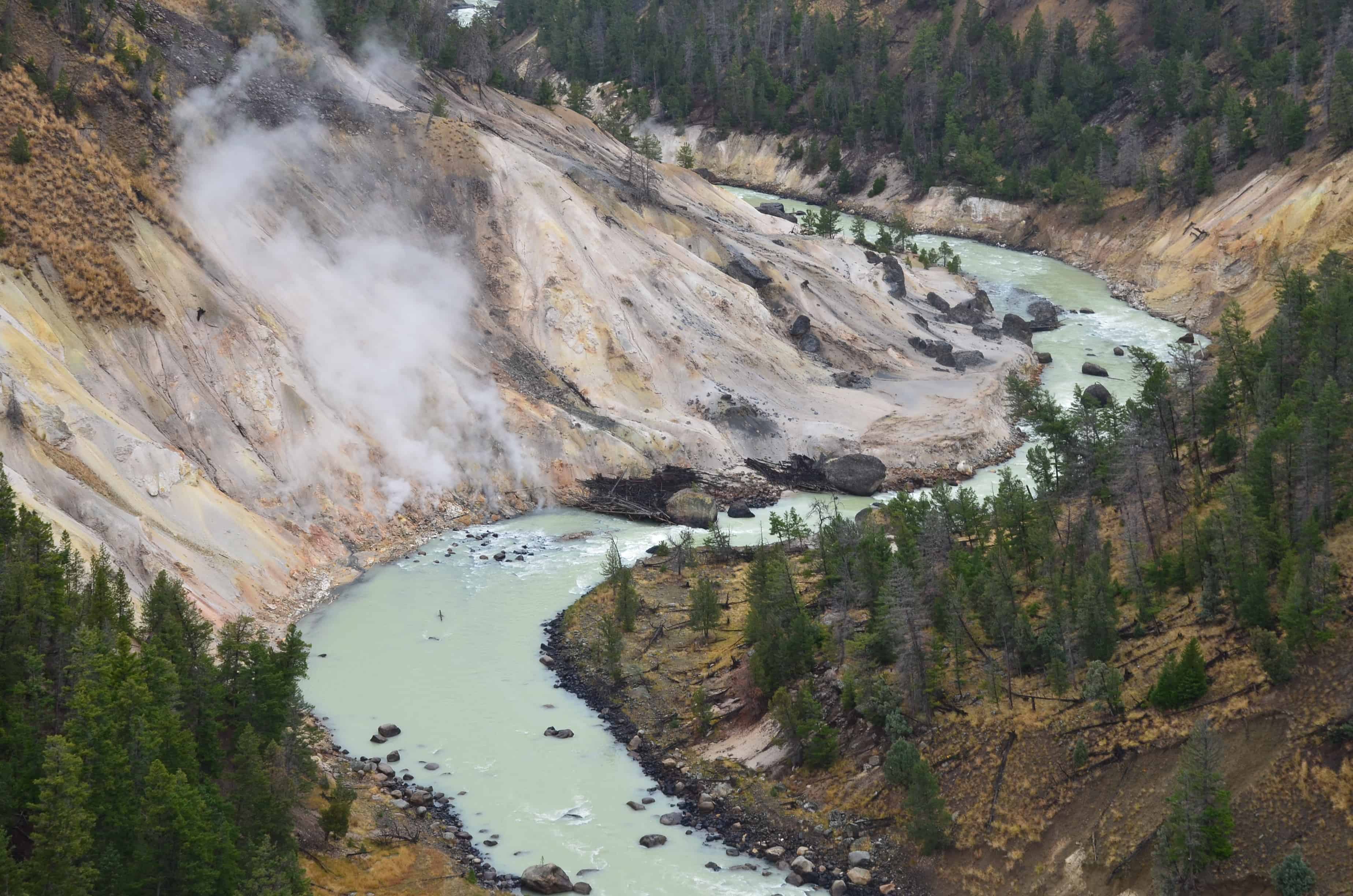 Calcite Springs in Yellowstone National Park, Wyoming