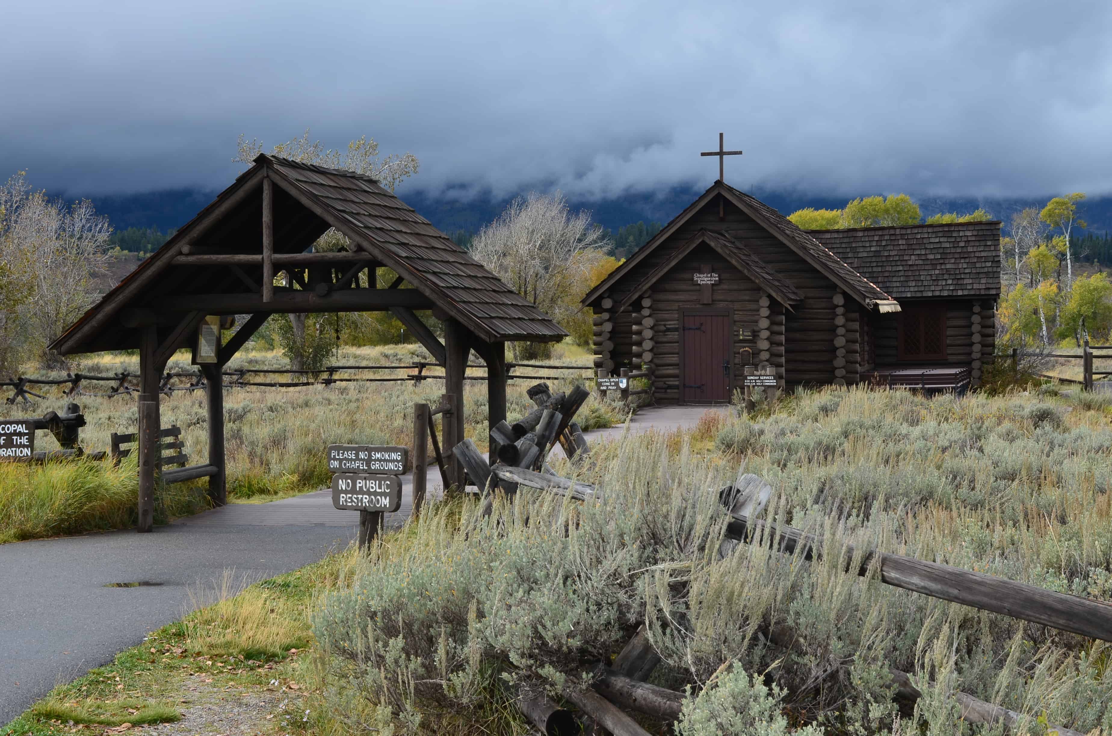 Chapel of the Transfiguration at Menor's Ferry Historic District in Grand Teton National Park, Wyoming