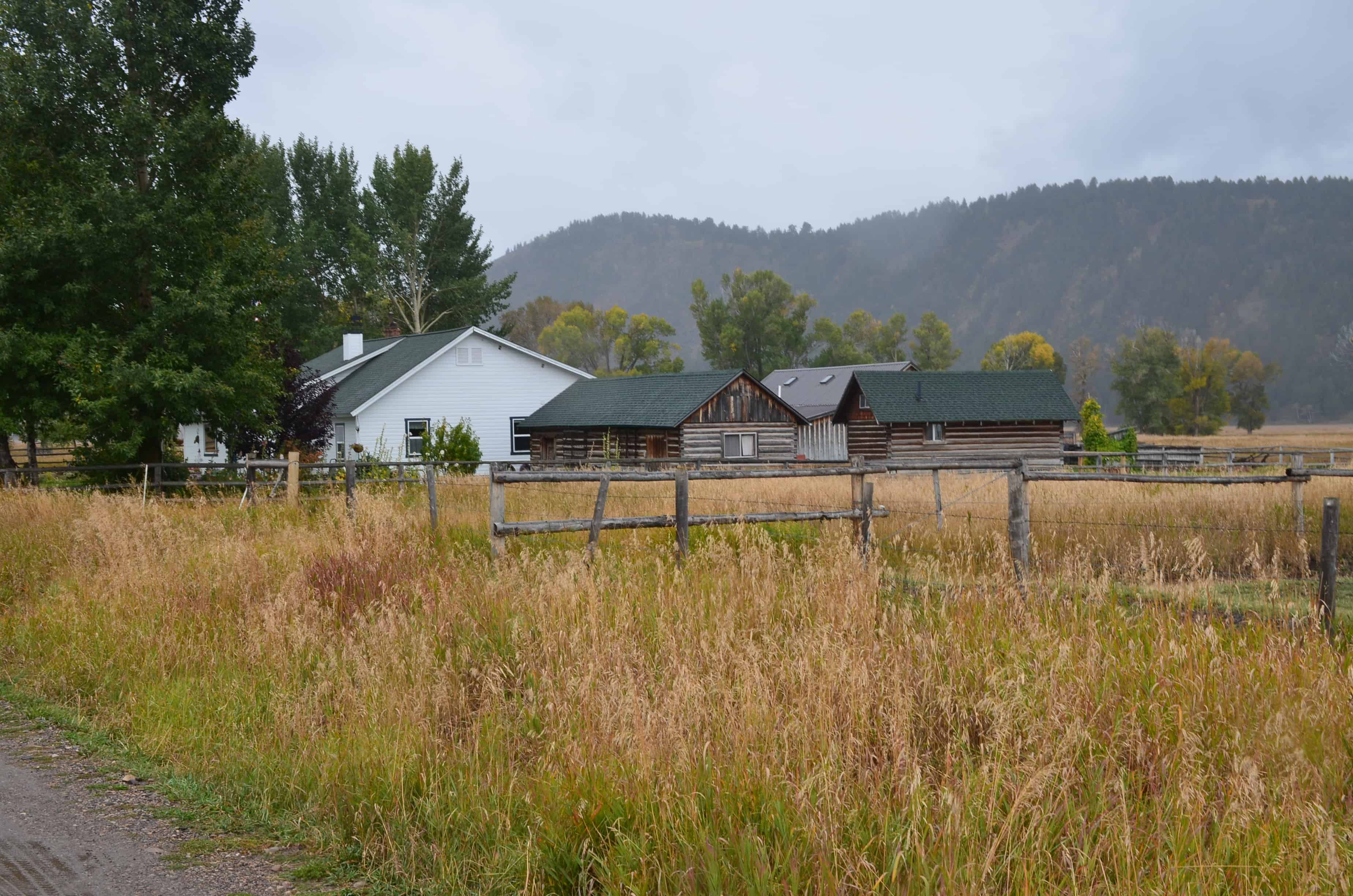 Clark and Veda Moulton Homestead on Mormon Row in Grand Teton National Park, Wyoming
