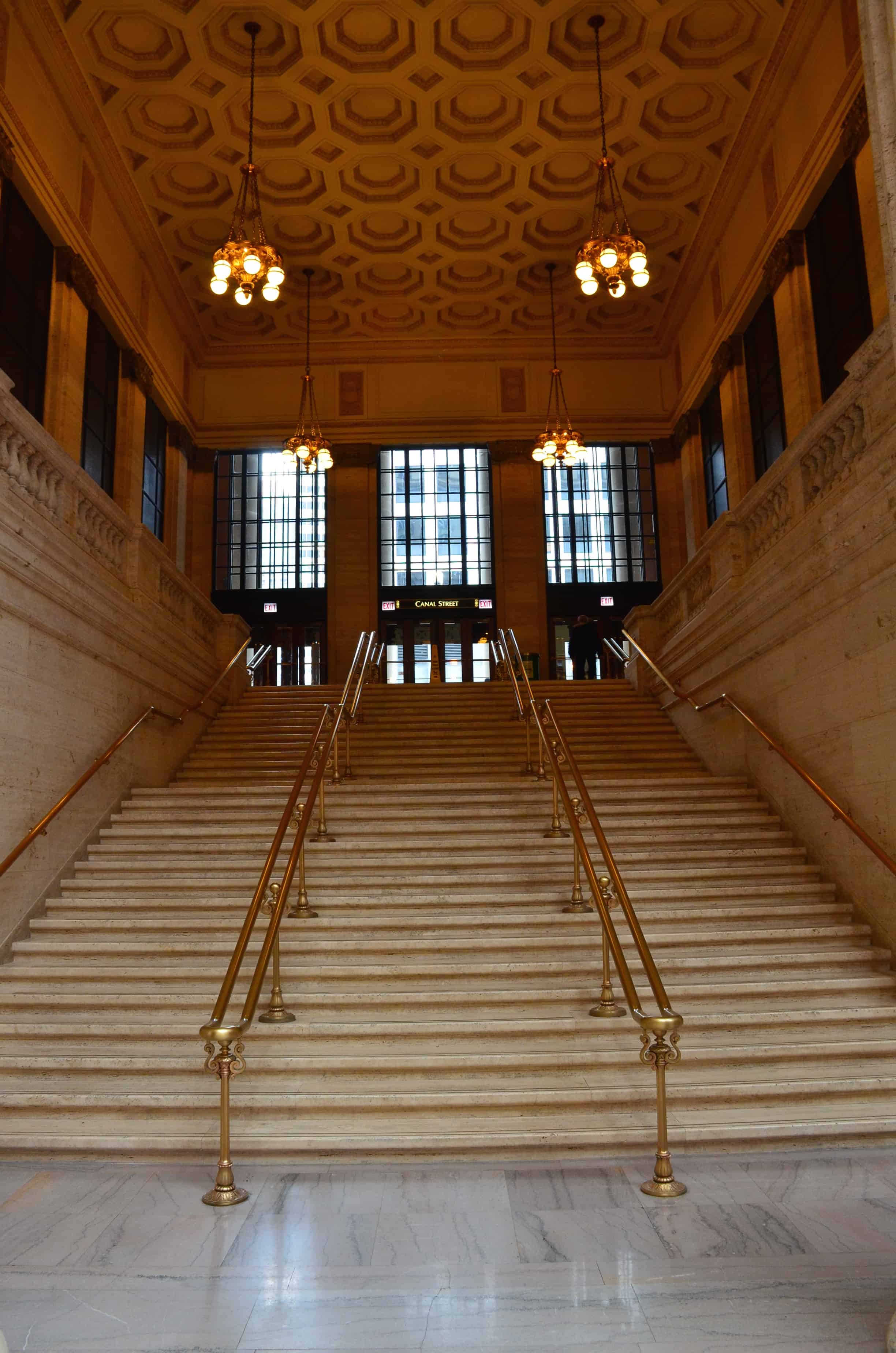 The stairs from The Untouchables at Union Station in Chicago, Illinois