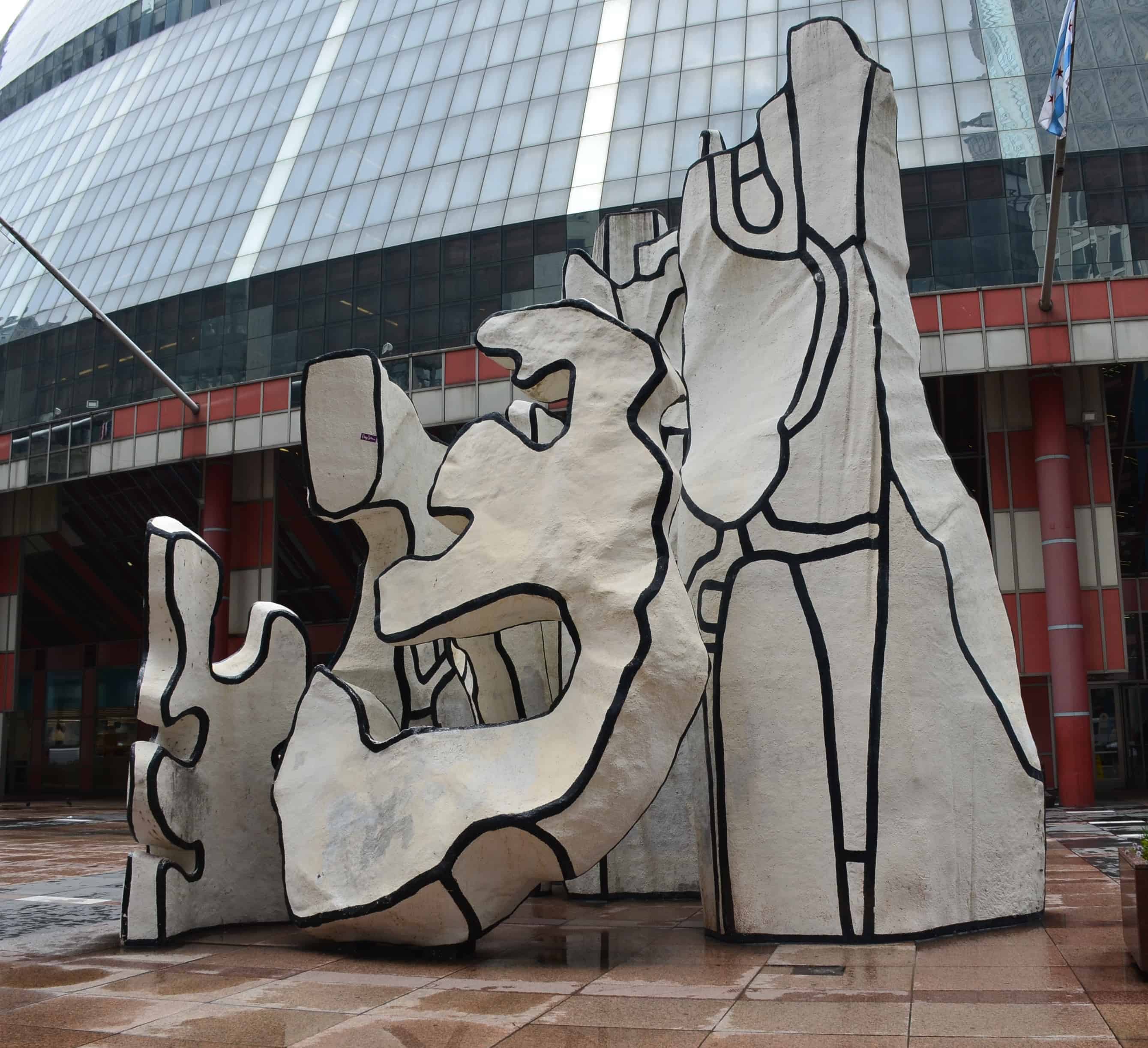 Monument with Standing Beast by Jean Dubuffet