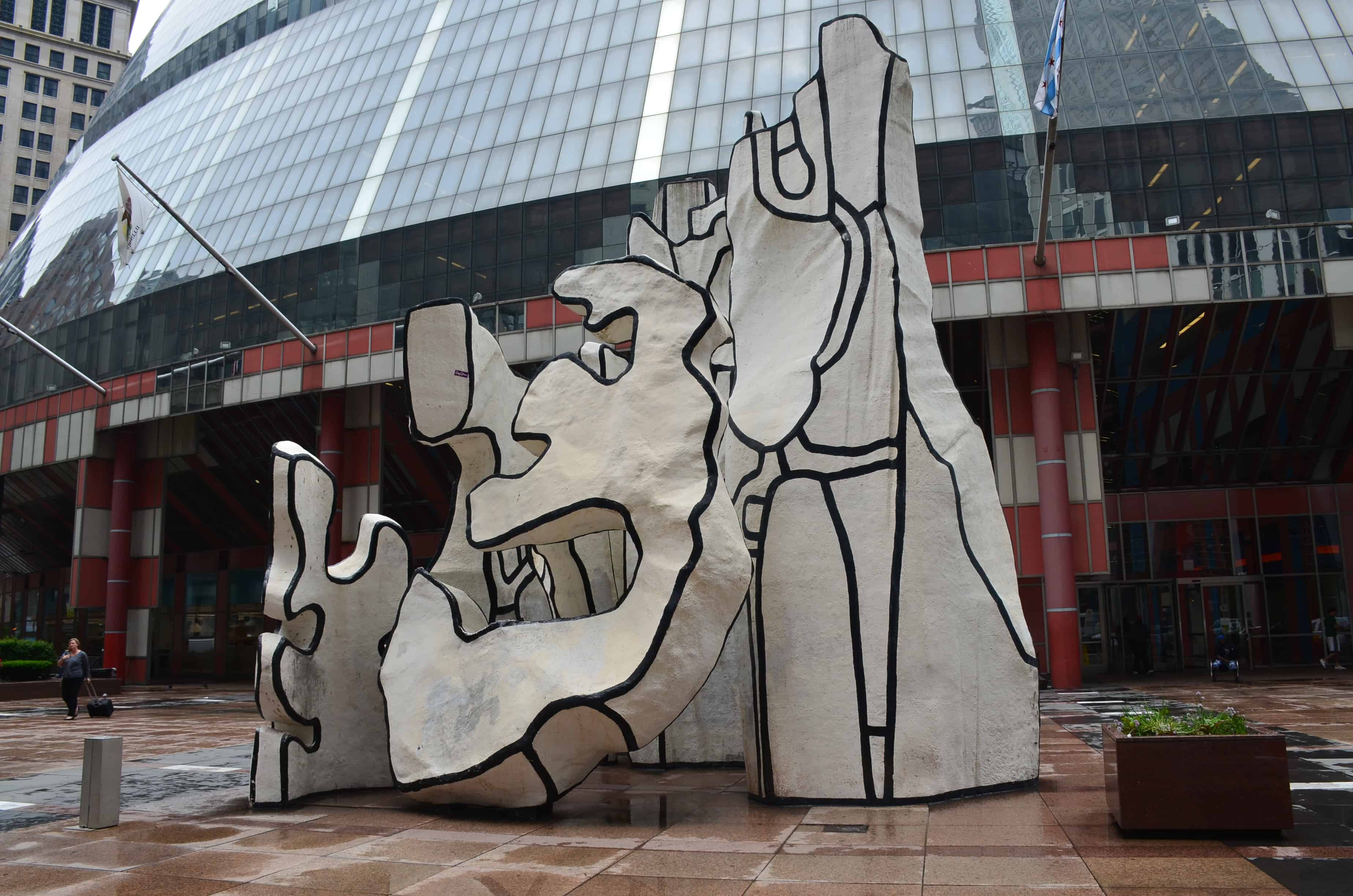 Monument with Standing Beast by Jean Dubuffet in Chicago, Illinois