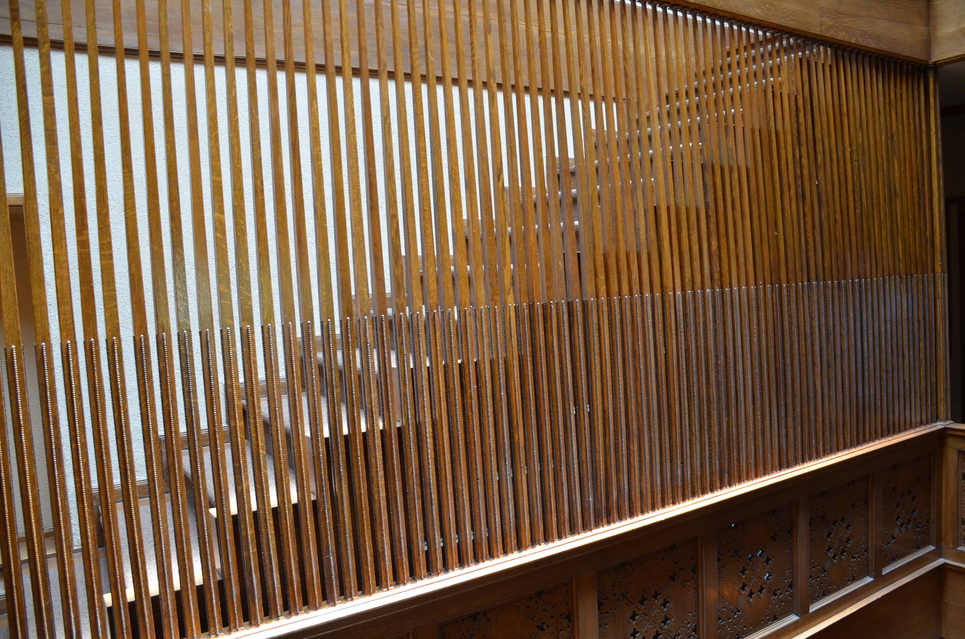 Staircase screen of the Charnley-Persky House in Chicago, Illinois