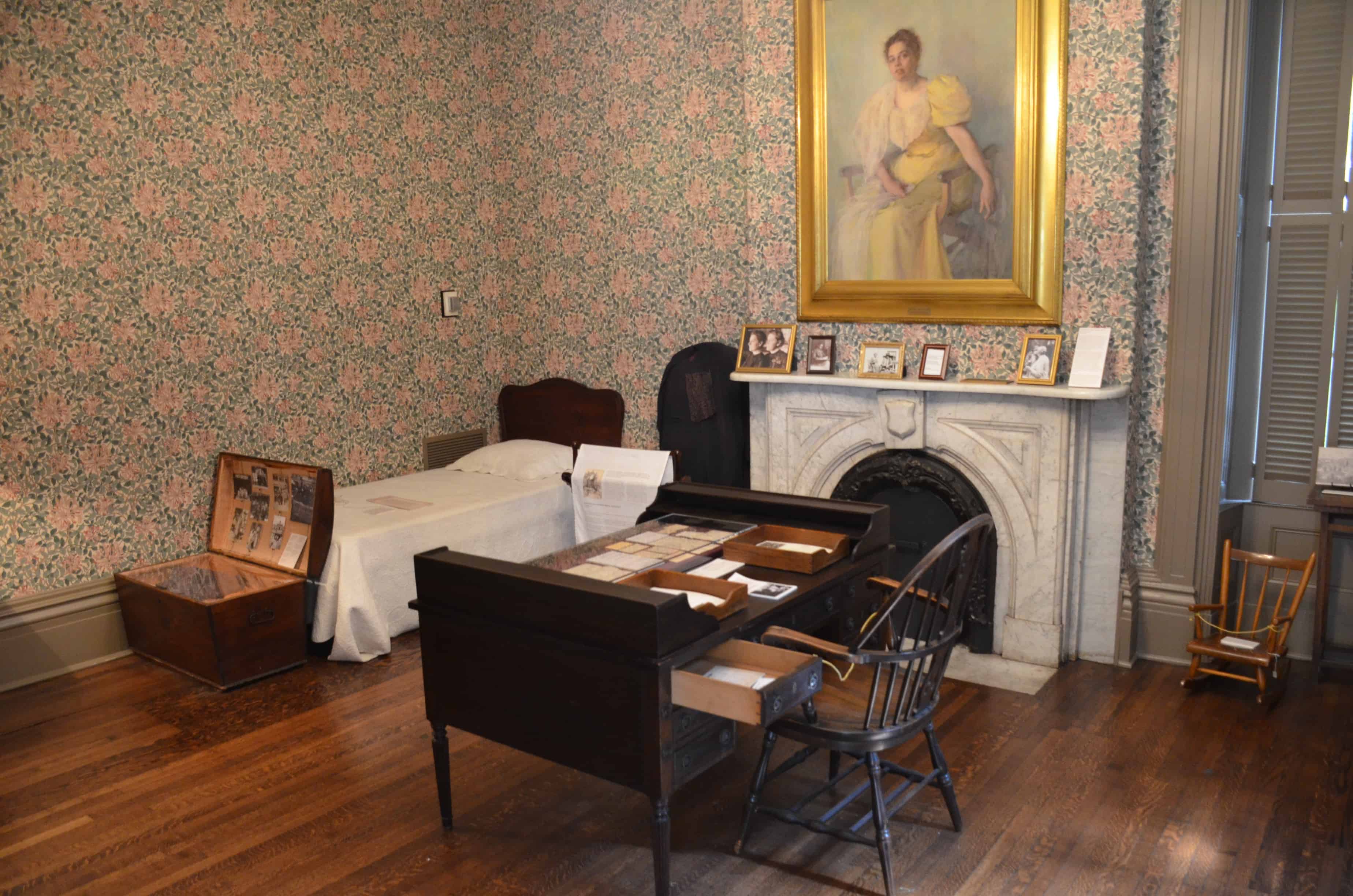 Jane Addams' bedroom at the Hull House in Chicago, Illinois