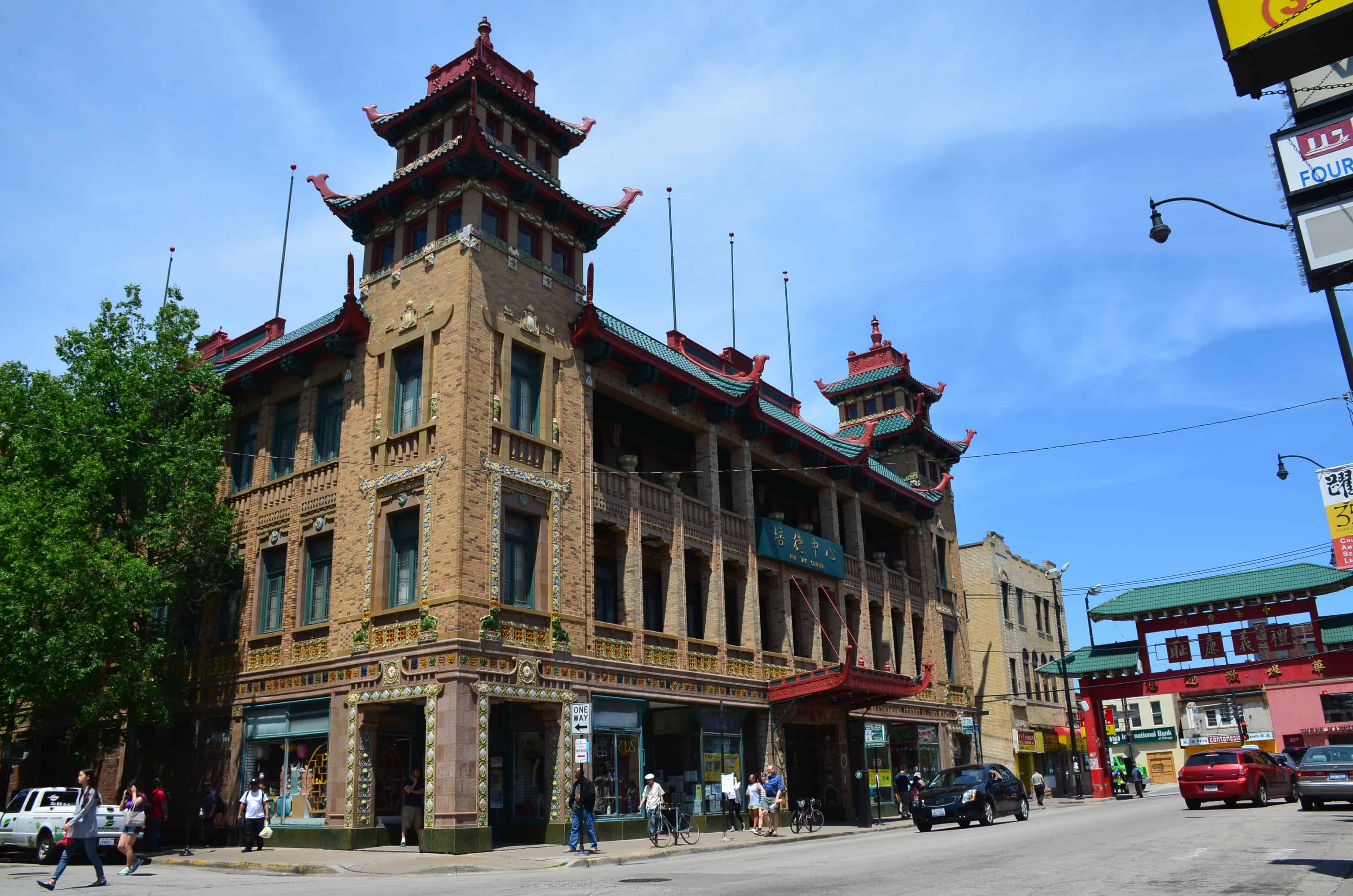On Leong Building in Chinatown, Chicago, Illinois