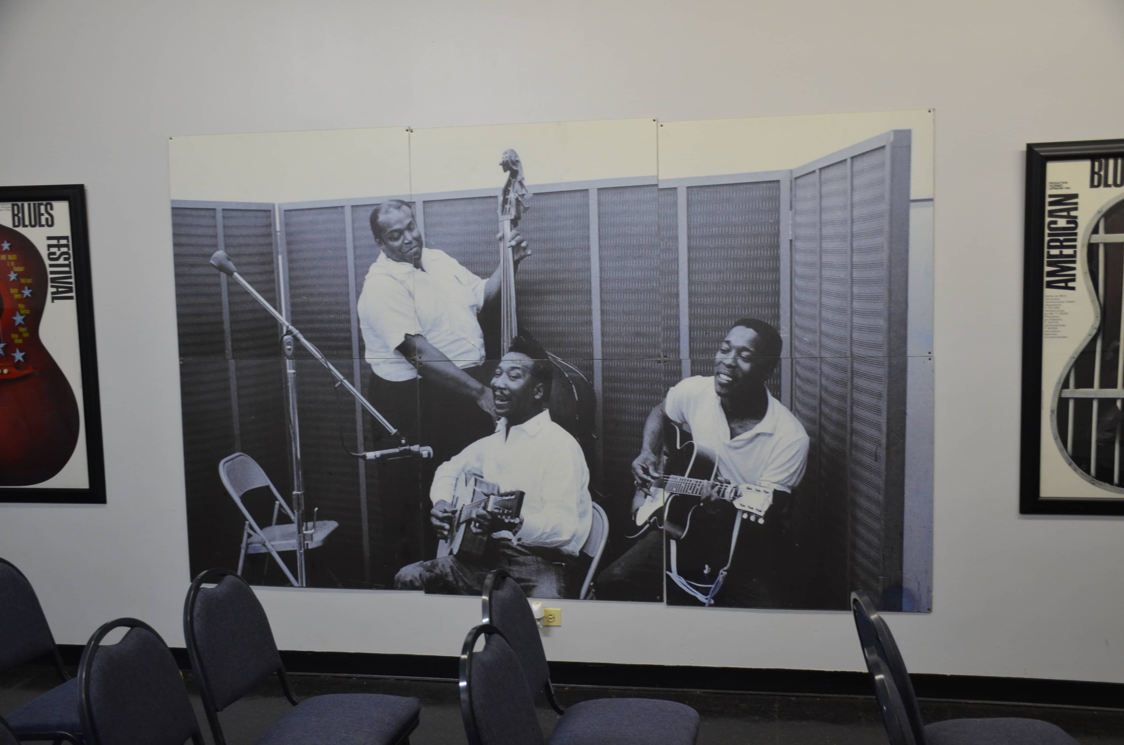 Photo in the studio at Chess Records building (Willie Dixon's Blues Heaven) in Chicago, Illinois