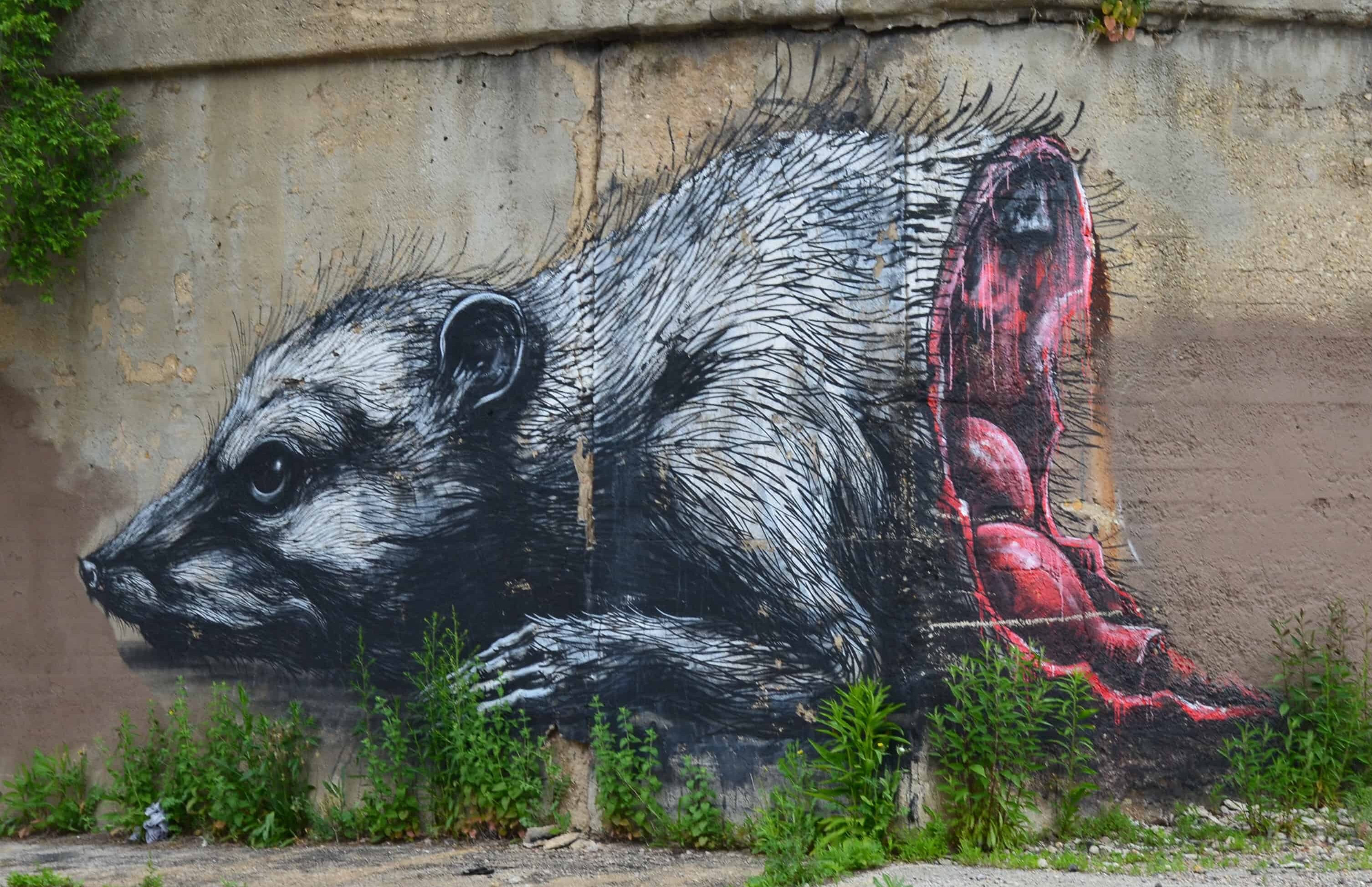 Rat mural between Laflin and Ashland
