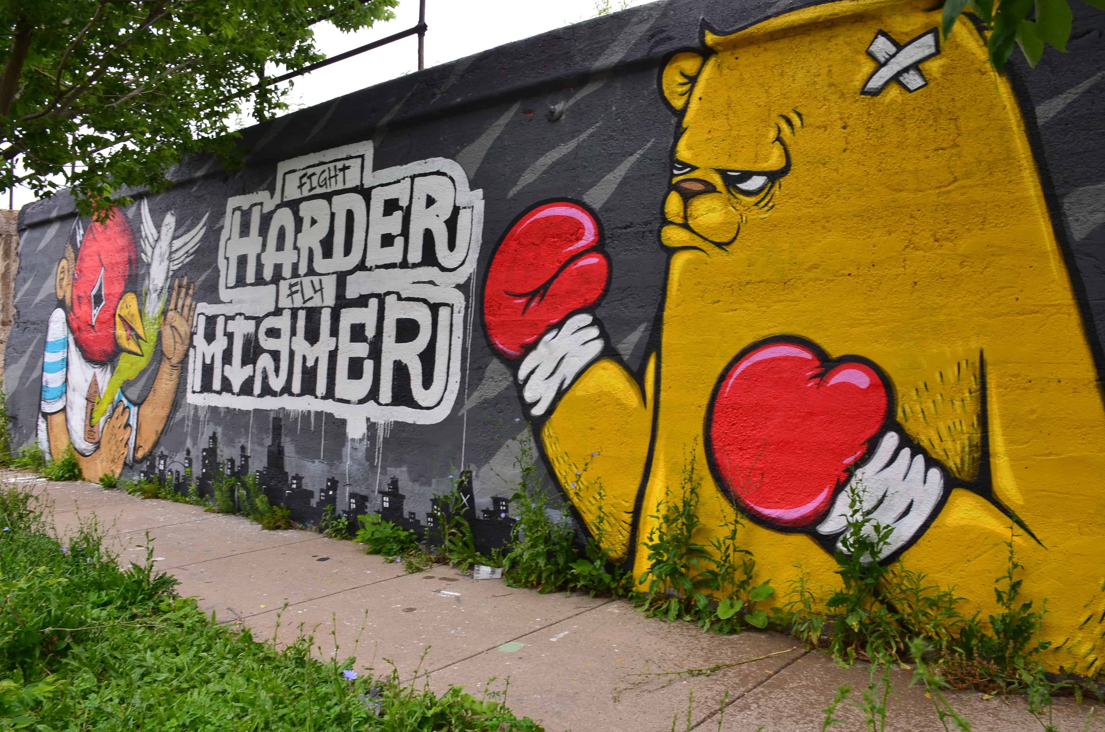 Fight harder, fly higher between Ashland and Paulina in Pilsen, Chicago, Illinois