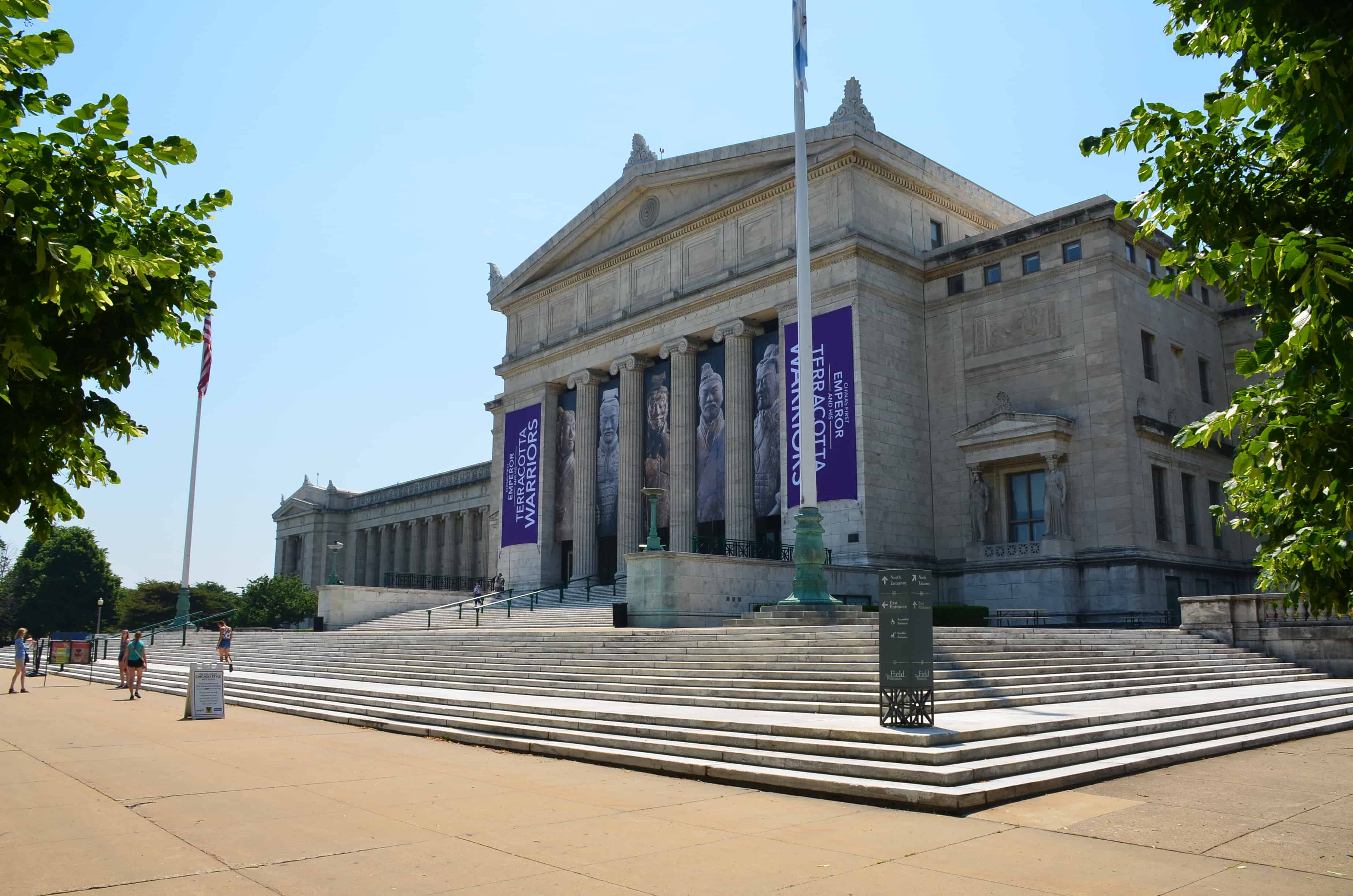 North side of the Field Museum at Museum Campus in Chicago, Illinois