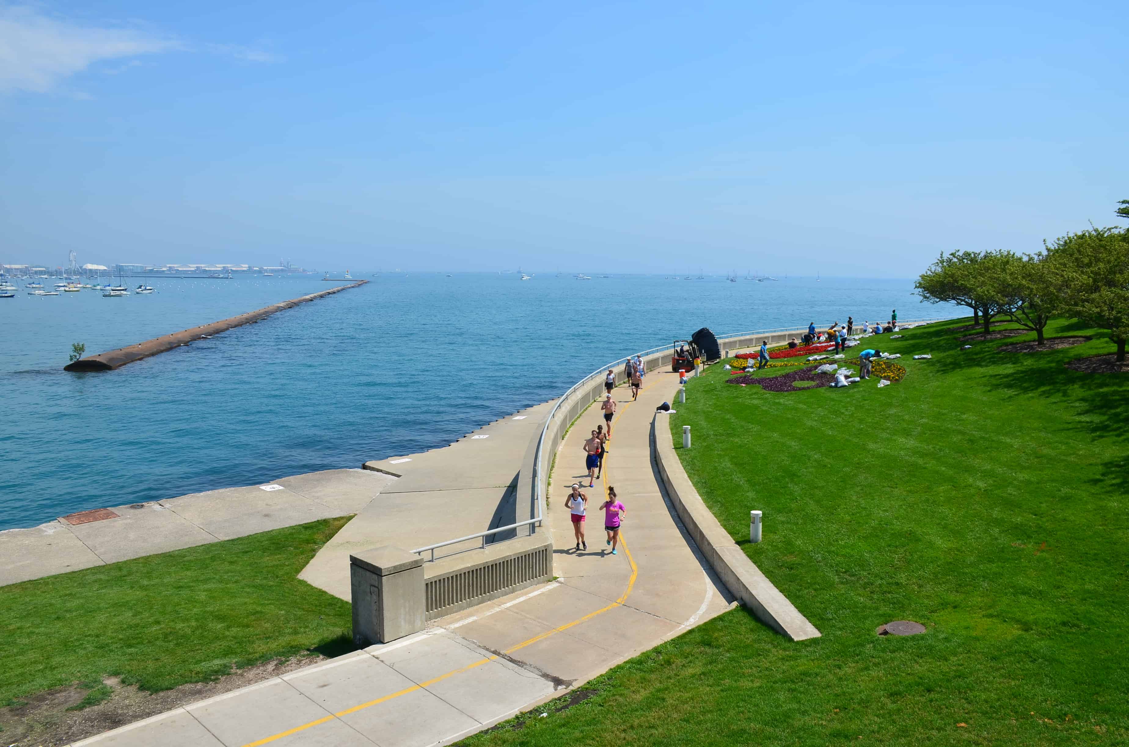 Lakefront Trail in Chicago, Illinois