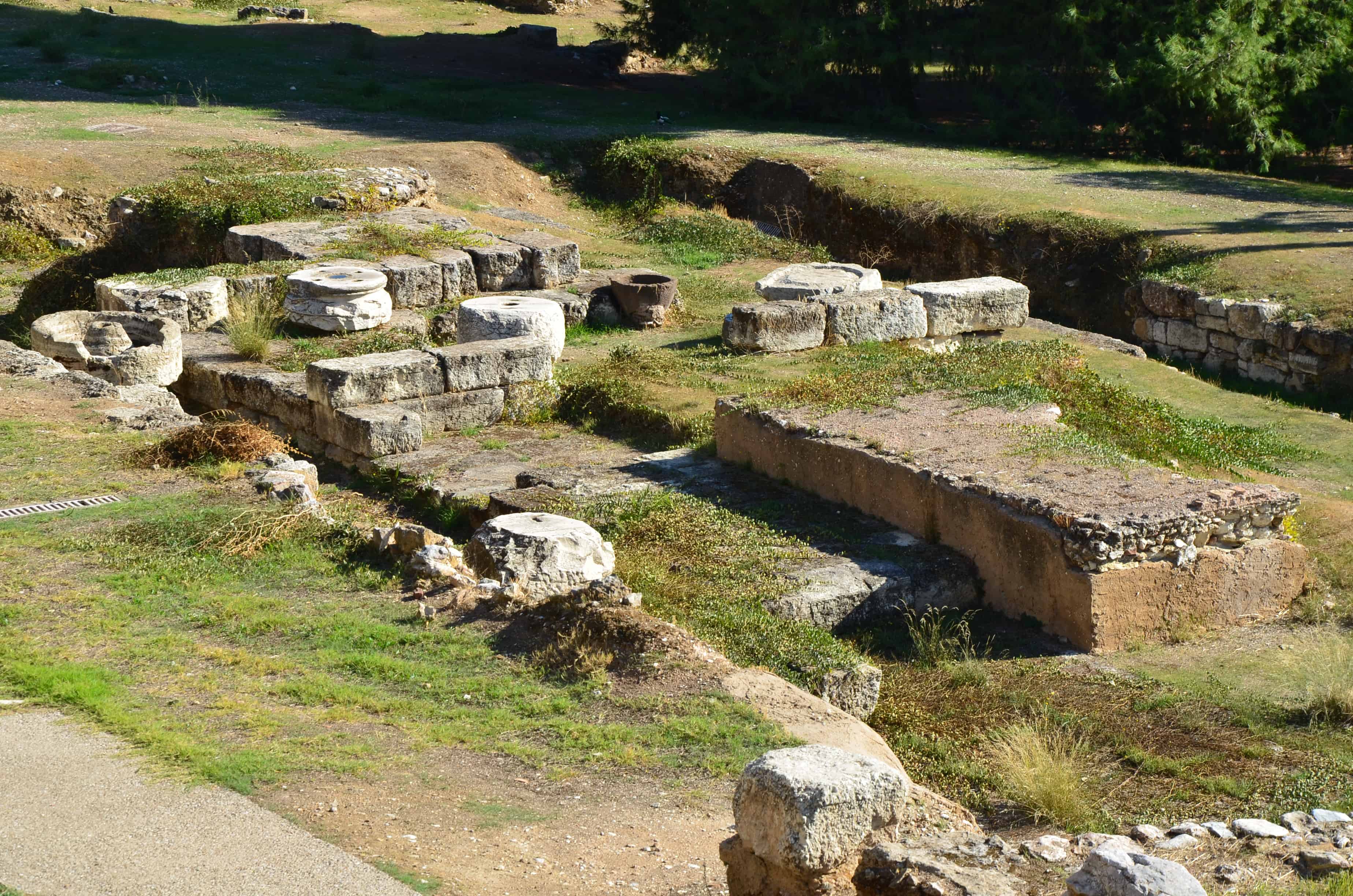 Temple of Apollo Delphinium at the Parilissia Sanctuaries in Athens, Greece