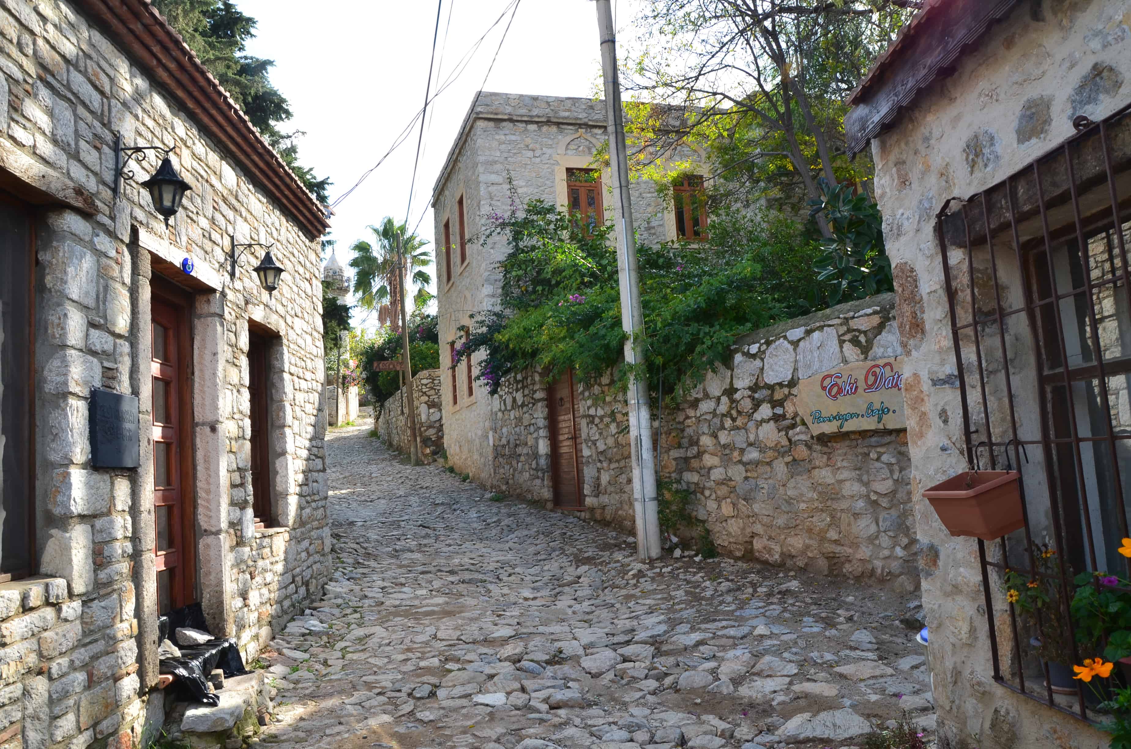 A street in Eski Datça, Turkey