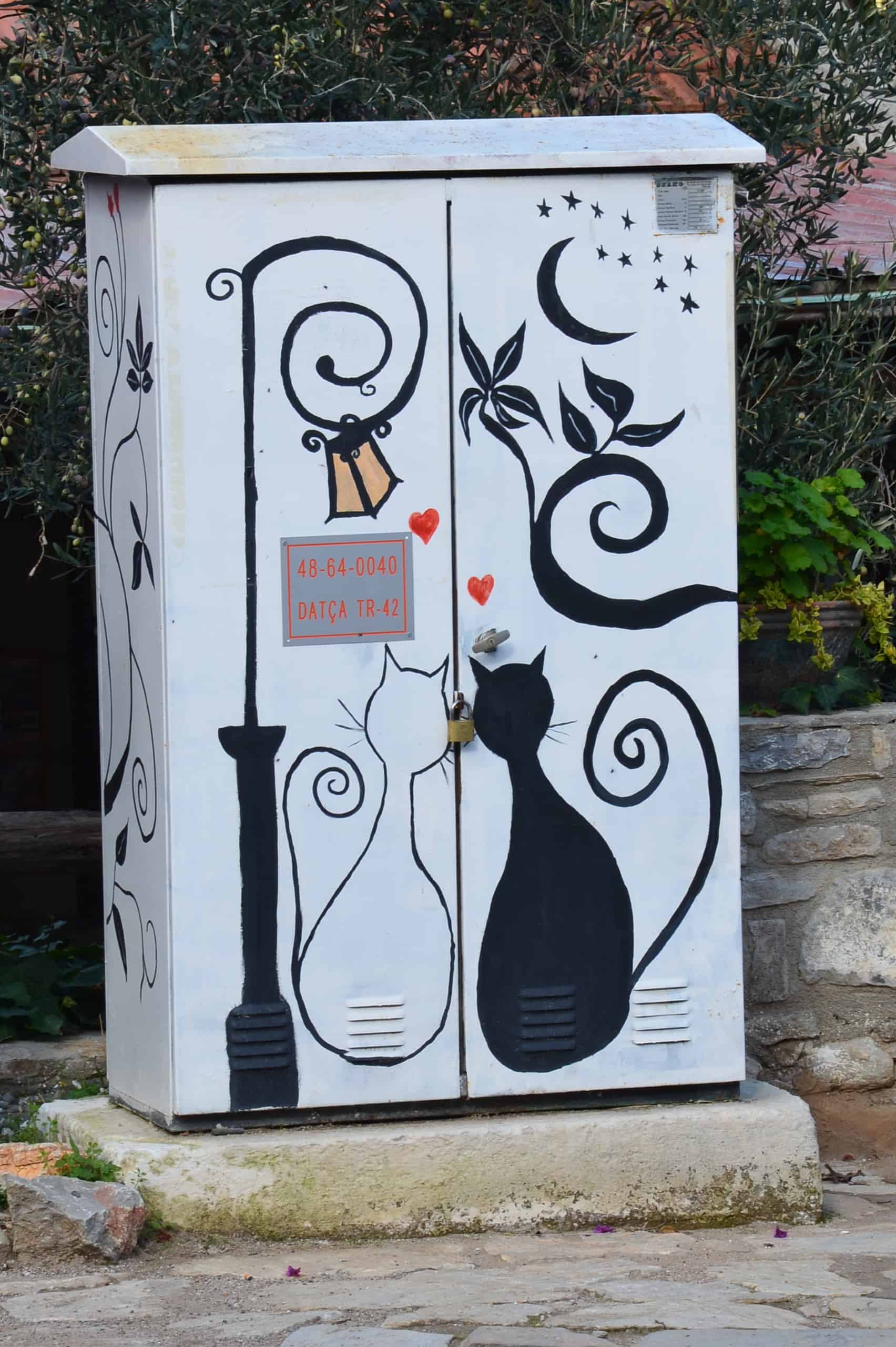 Utility box in Eski Datça, Turkey