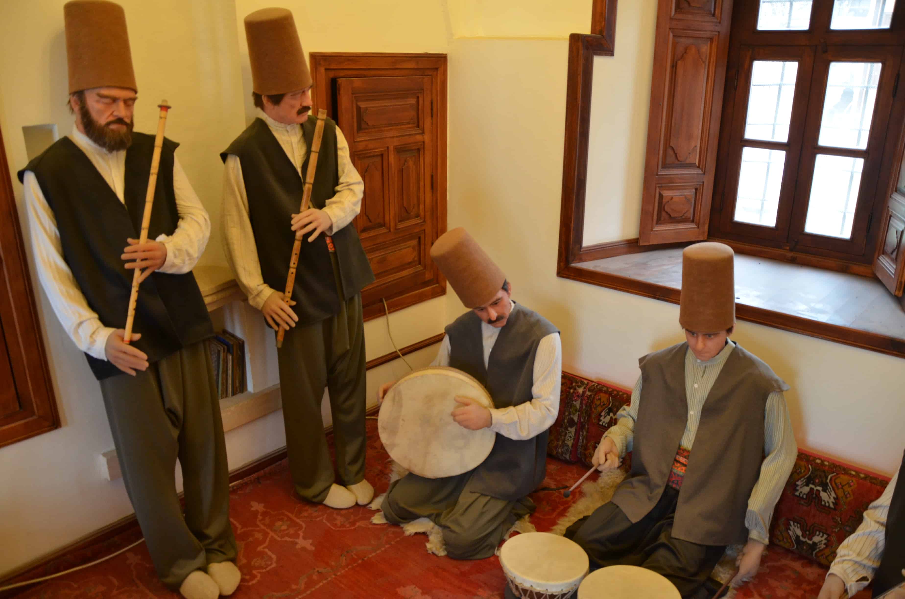 Sufi music display at the Mevlana Museum in Konya, Turkey