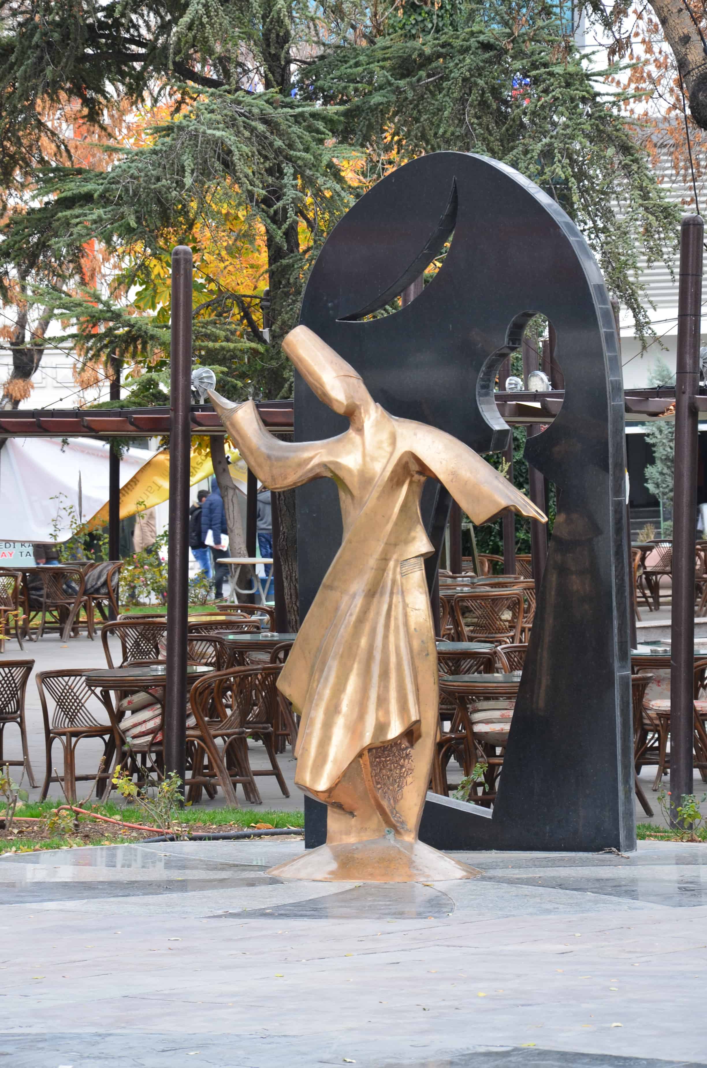 Whirling dervish statue