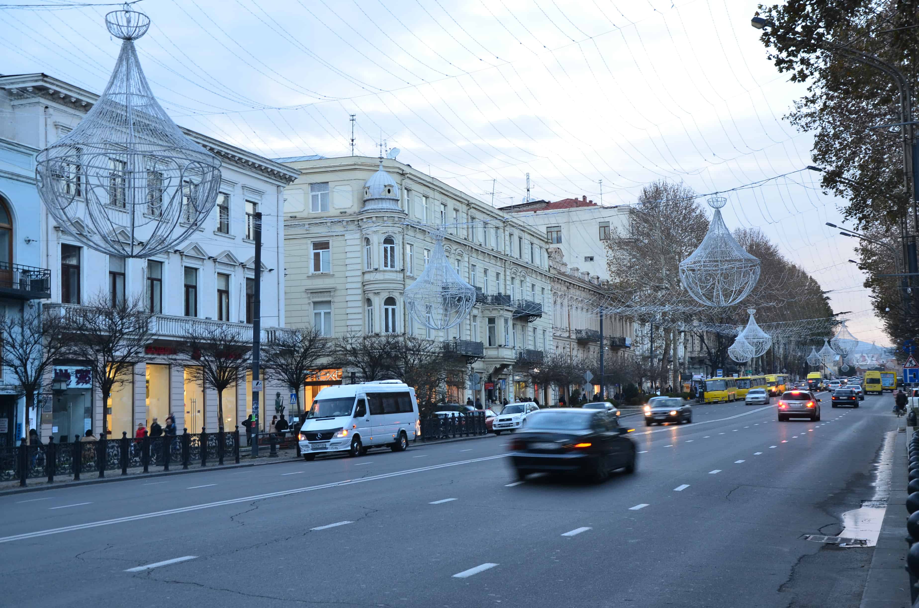 Rustaveli Avenue in Tbilisi, Georgia