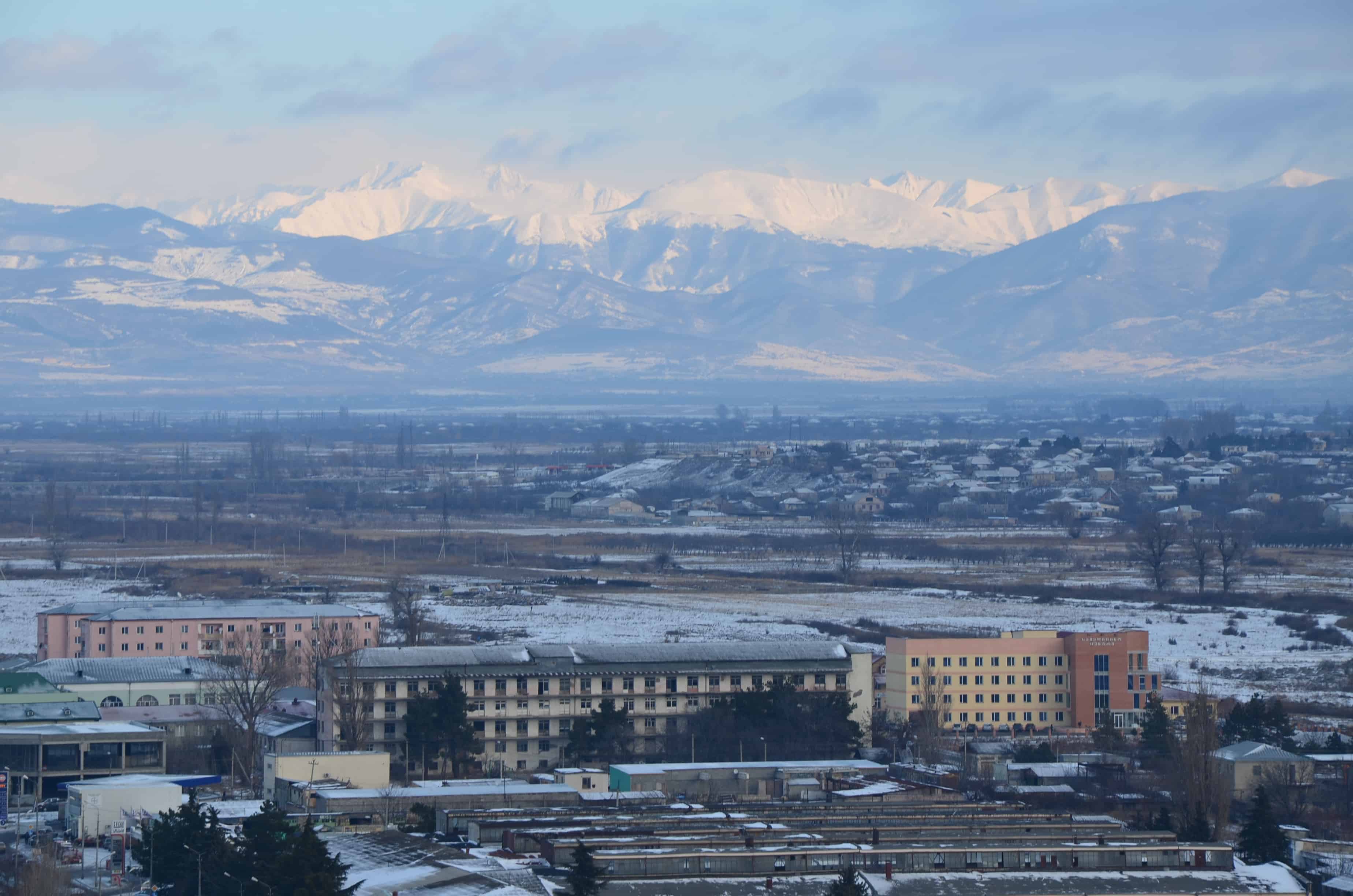 View from Gori Fortress in Gori, Georgia