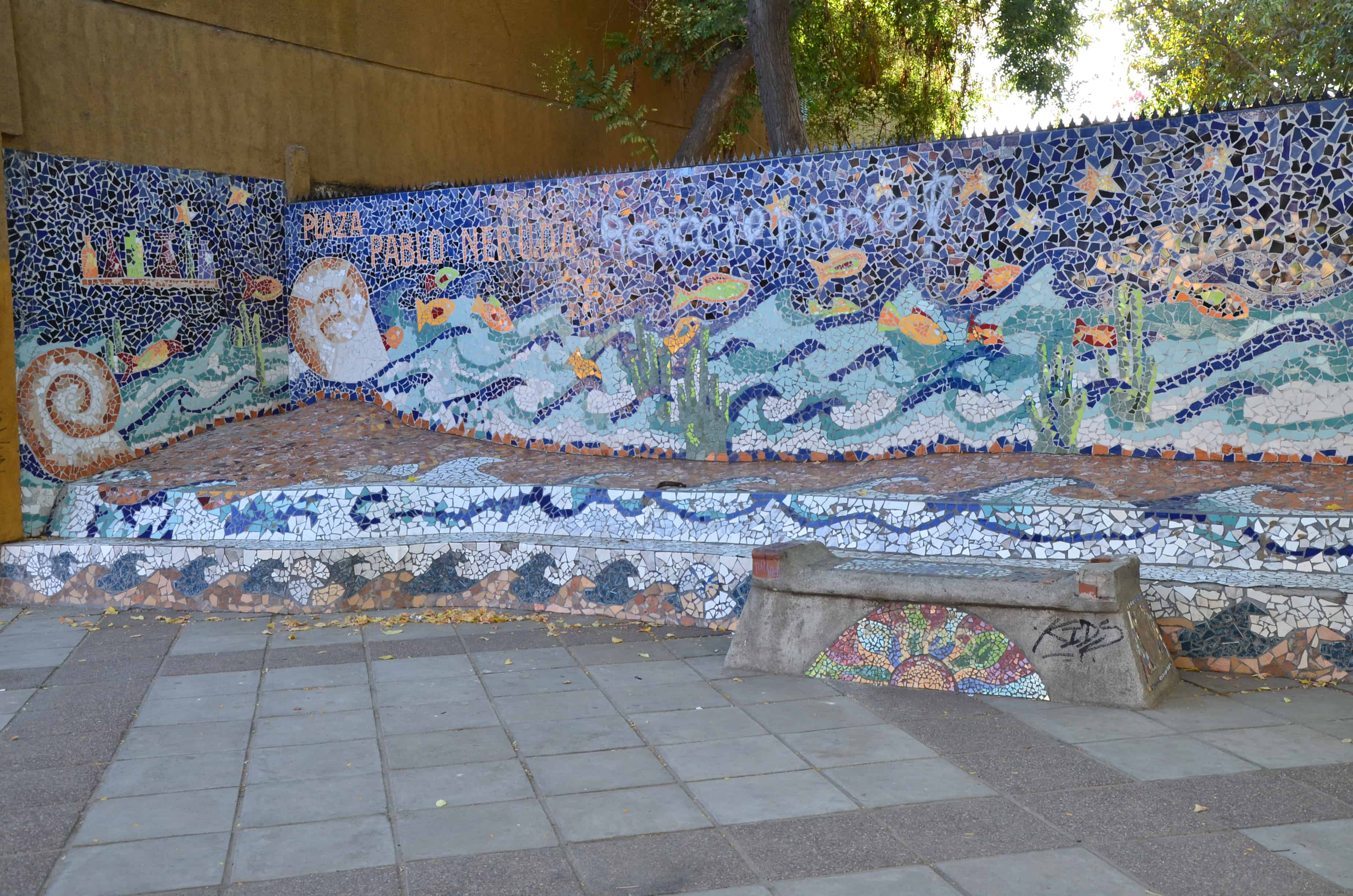 Mosaic on Purisima in Bellavista, Santiago de Chile