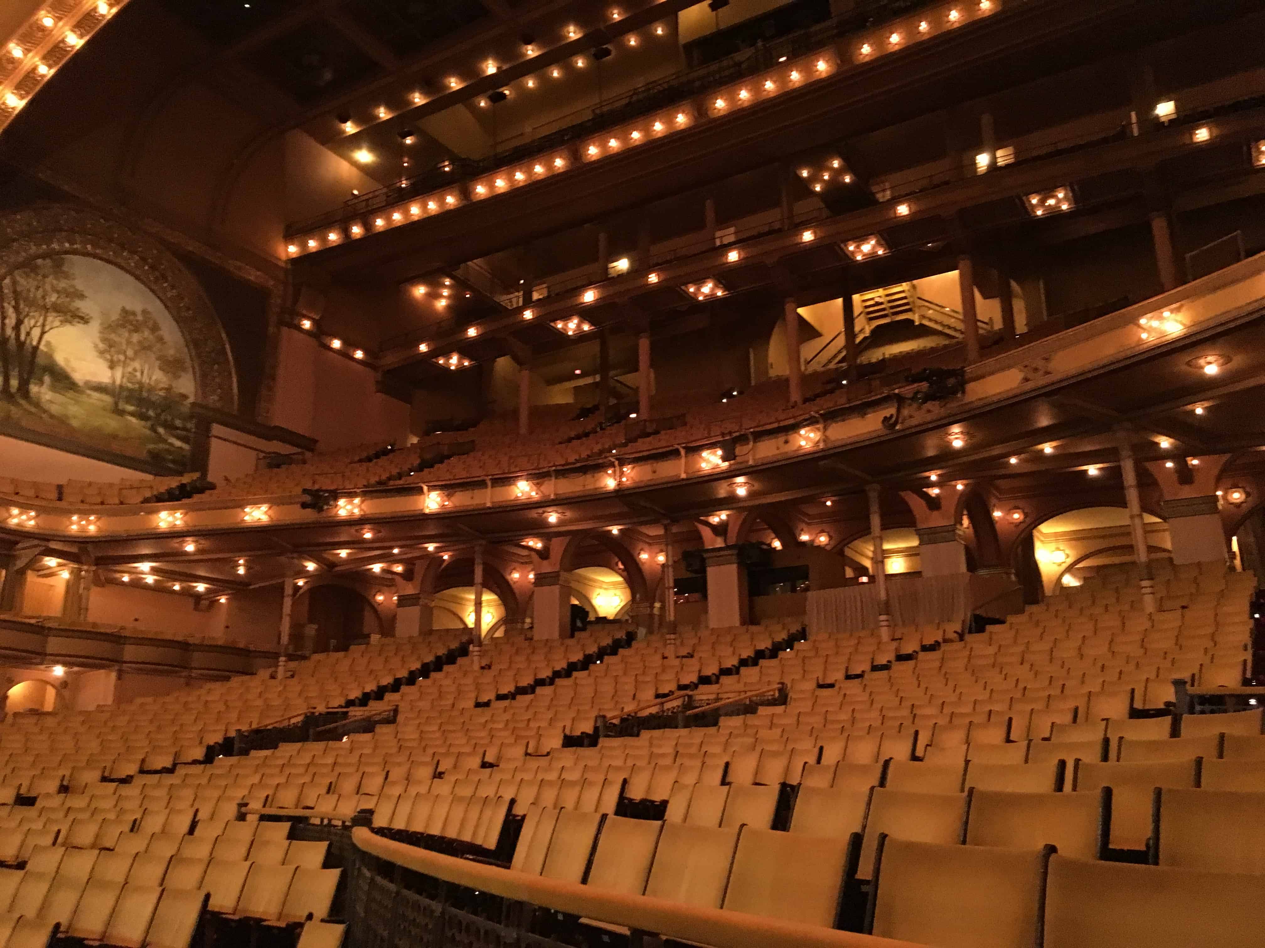 Main seating area in the Auditorium Theatre in Chicago, Illinois