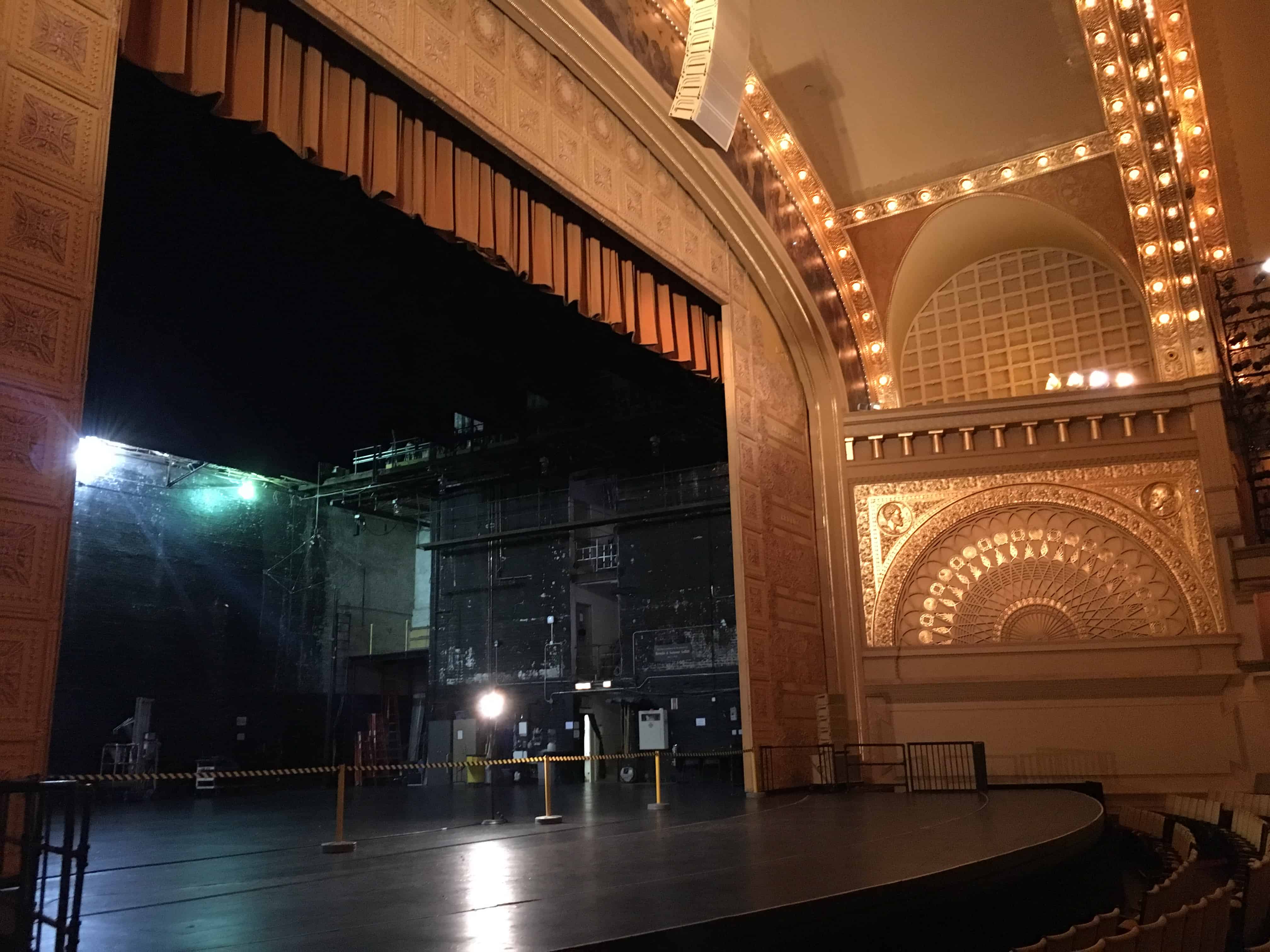 Stage in the Auditorium Theatre in Chicago, Illinois