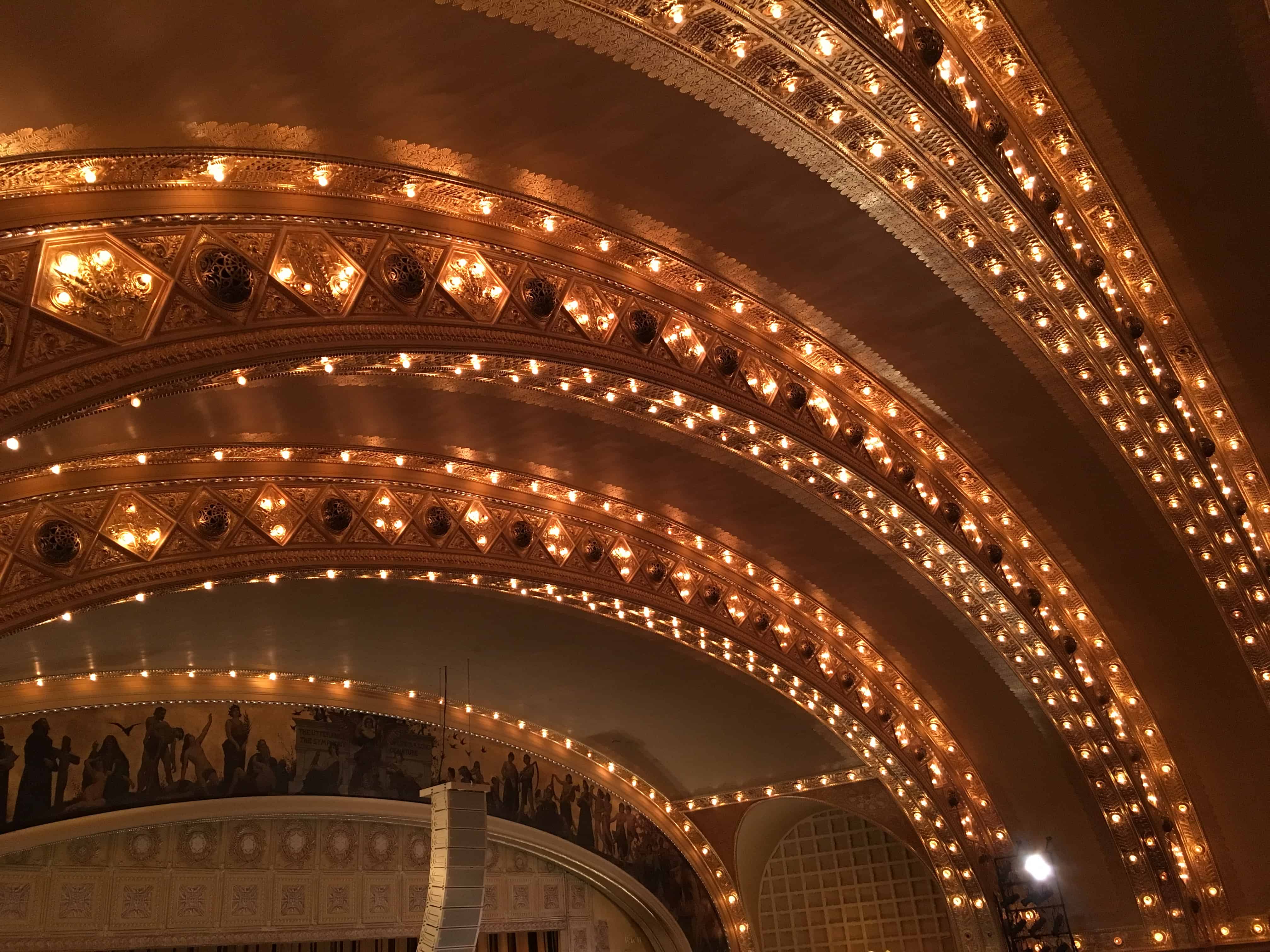 Lighting and air conditioning vents in the Auditorium Theatre in Chicago, Illinois